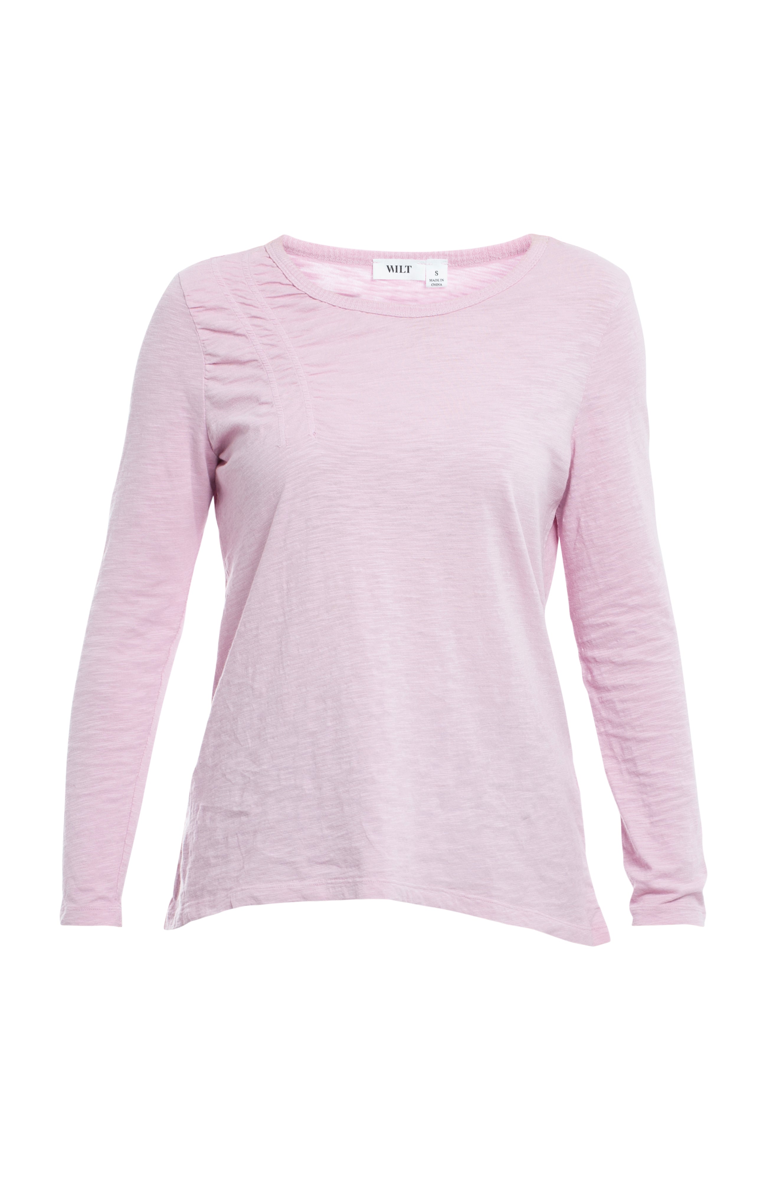 Wide Neck Long Sleeve Tee