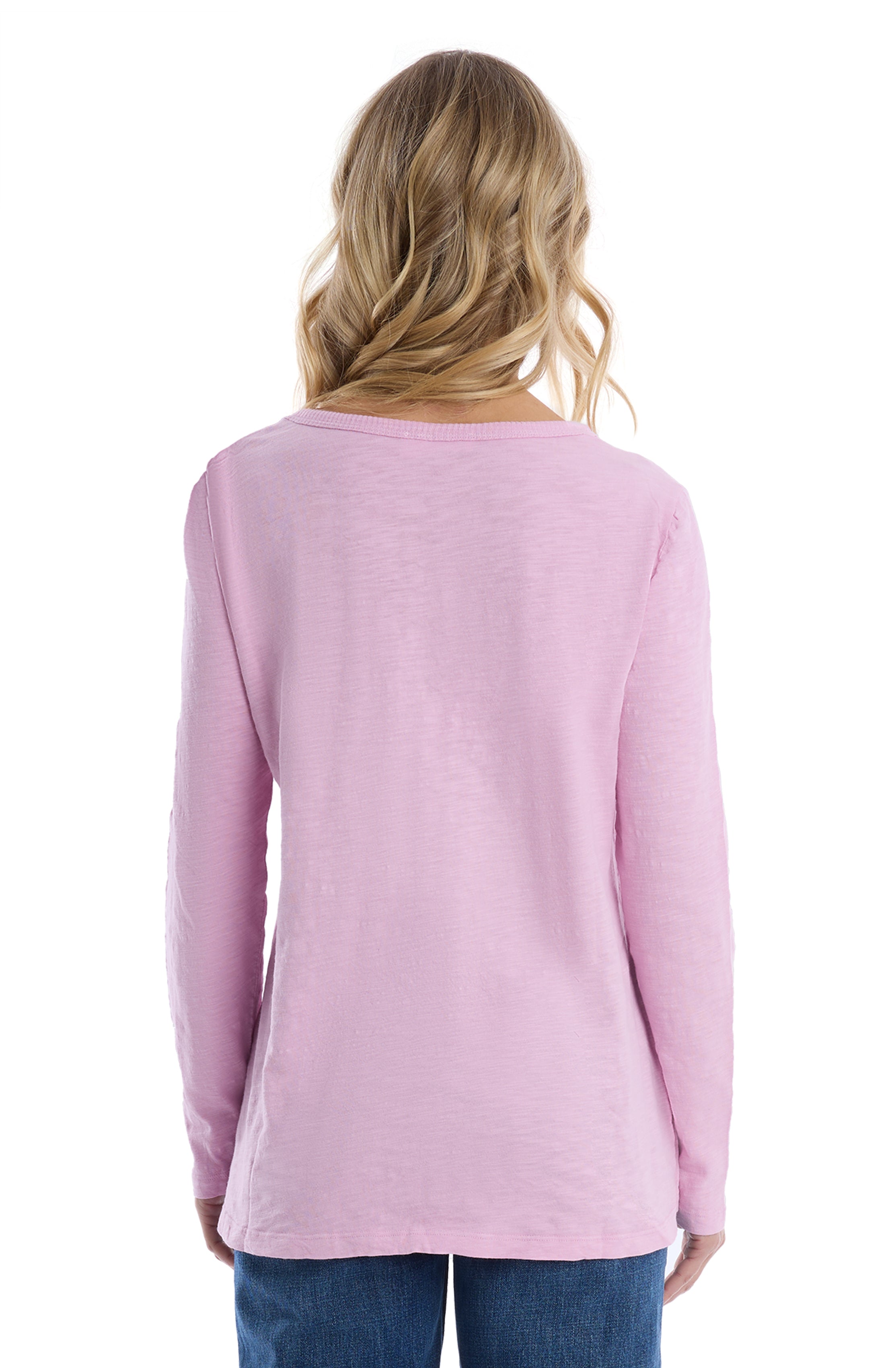 Wide Neck Long Sleeve Tee