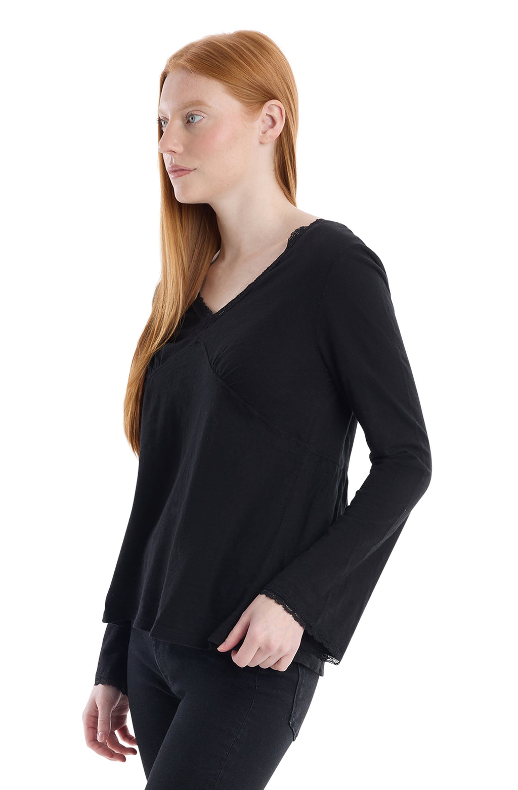 V-Neck Long Sleeve Empire