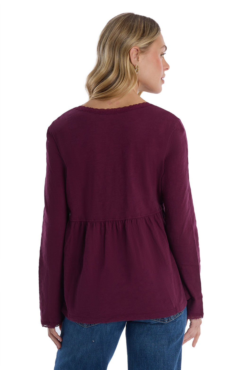V-Neck Long Sleeve Empire