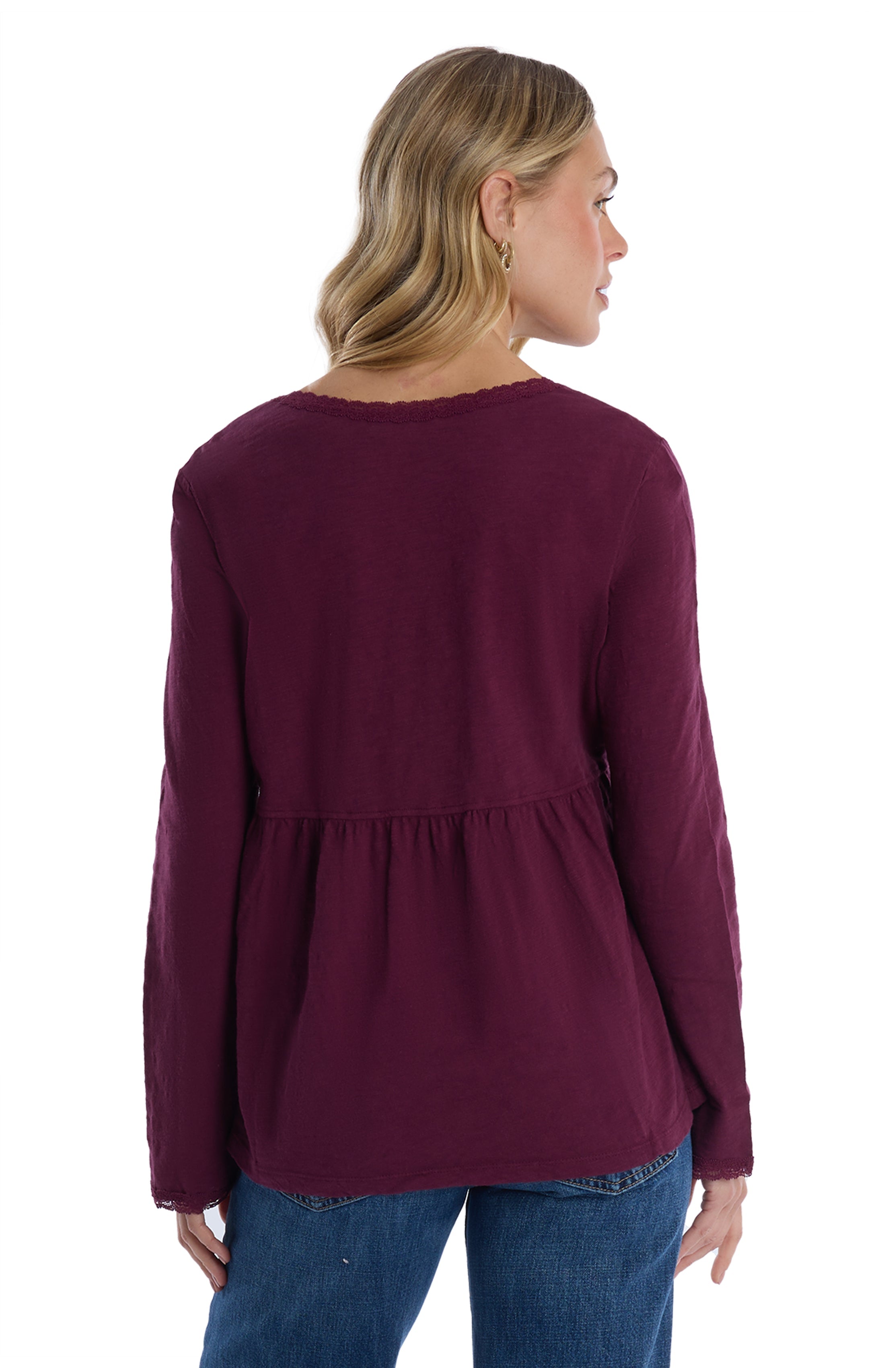 V-Neck Long Sleeve Empire