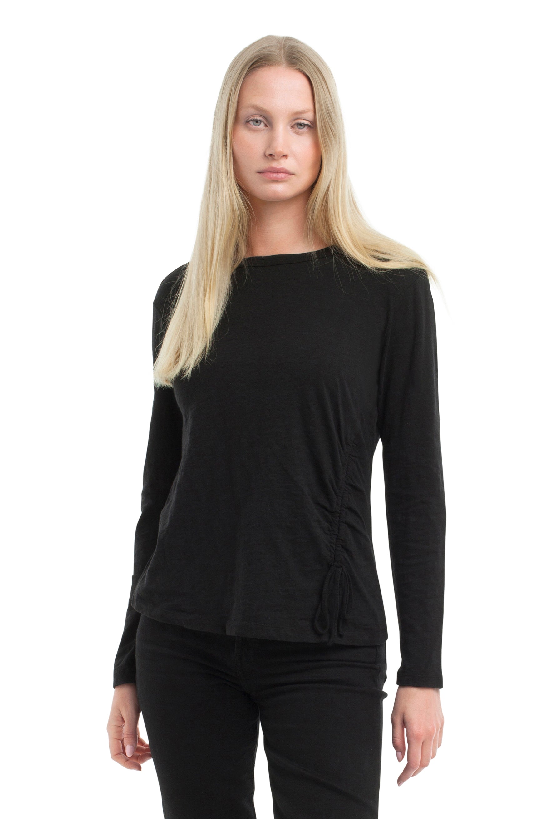 Long Sleeve Ruched Side