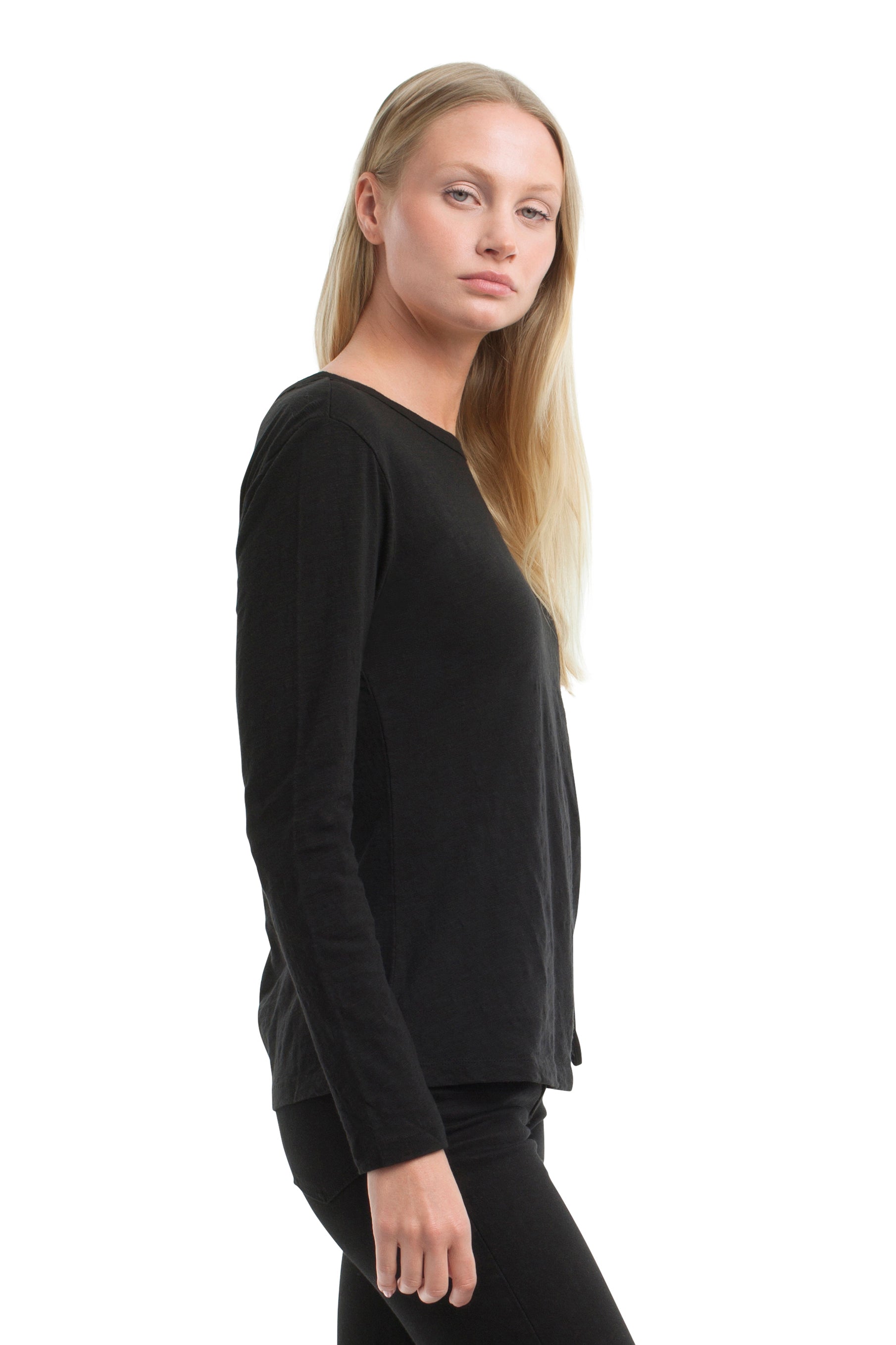 Long Sleeve Ruched Side