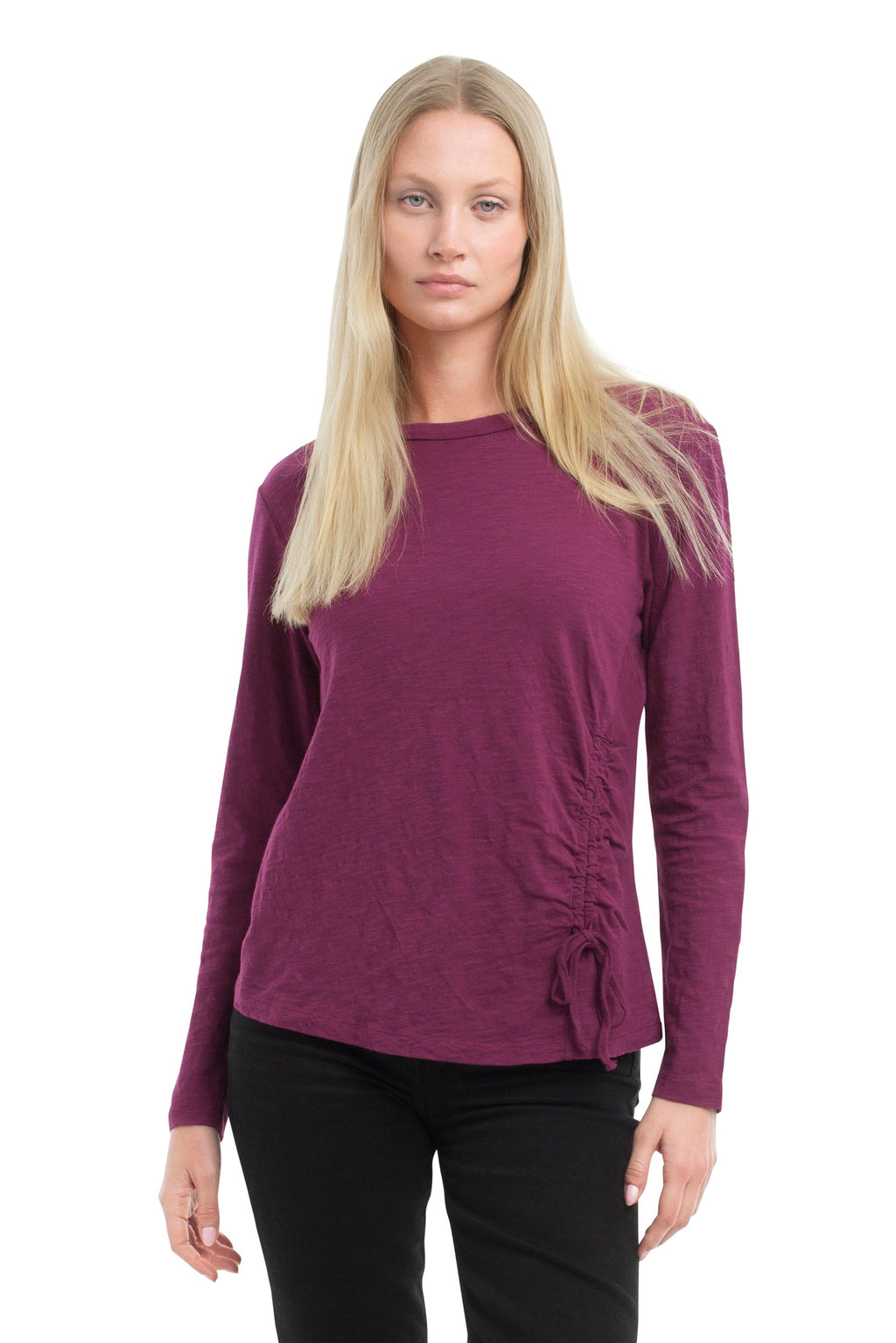 Long Sleeve Ruched Side