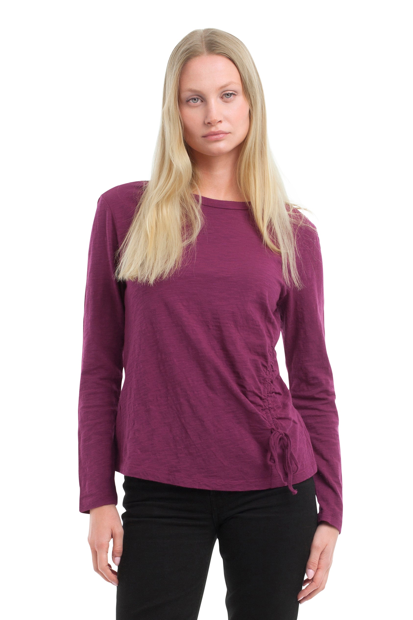 Long Sleeve Ruched Side