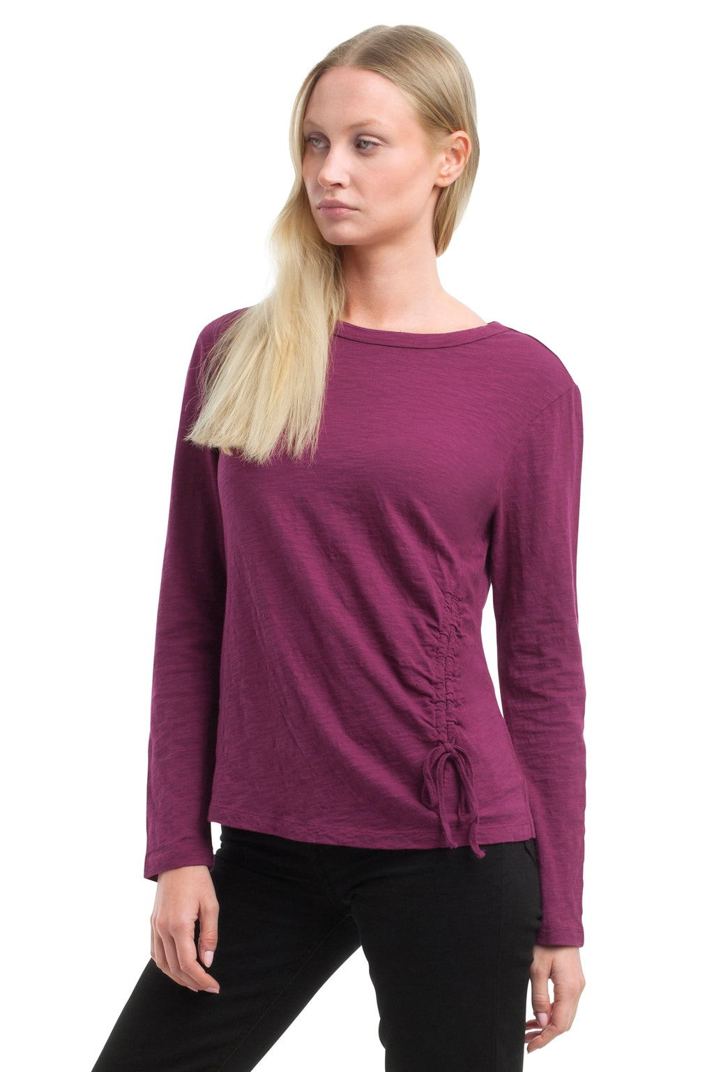 Long Sleeve Ruched Side