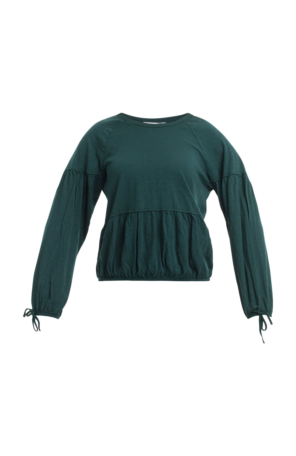 Shirred Elastic Hem Tee