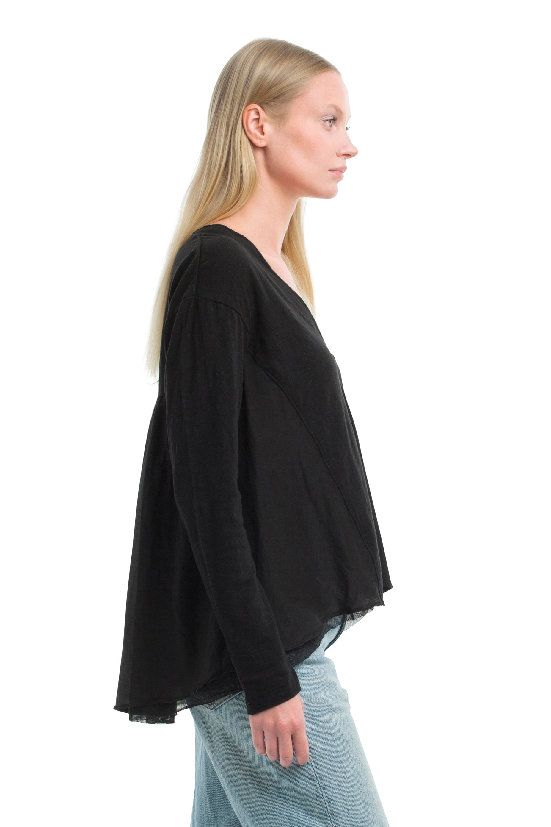 Button Front Mixed Cardigan