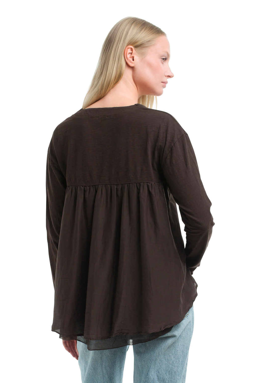 Button Front Mixed Cardigan
