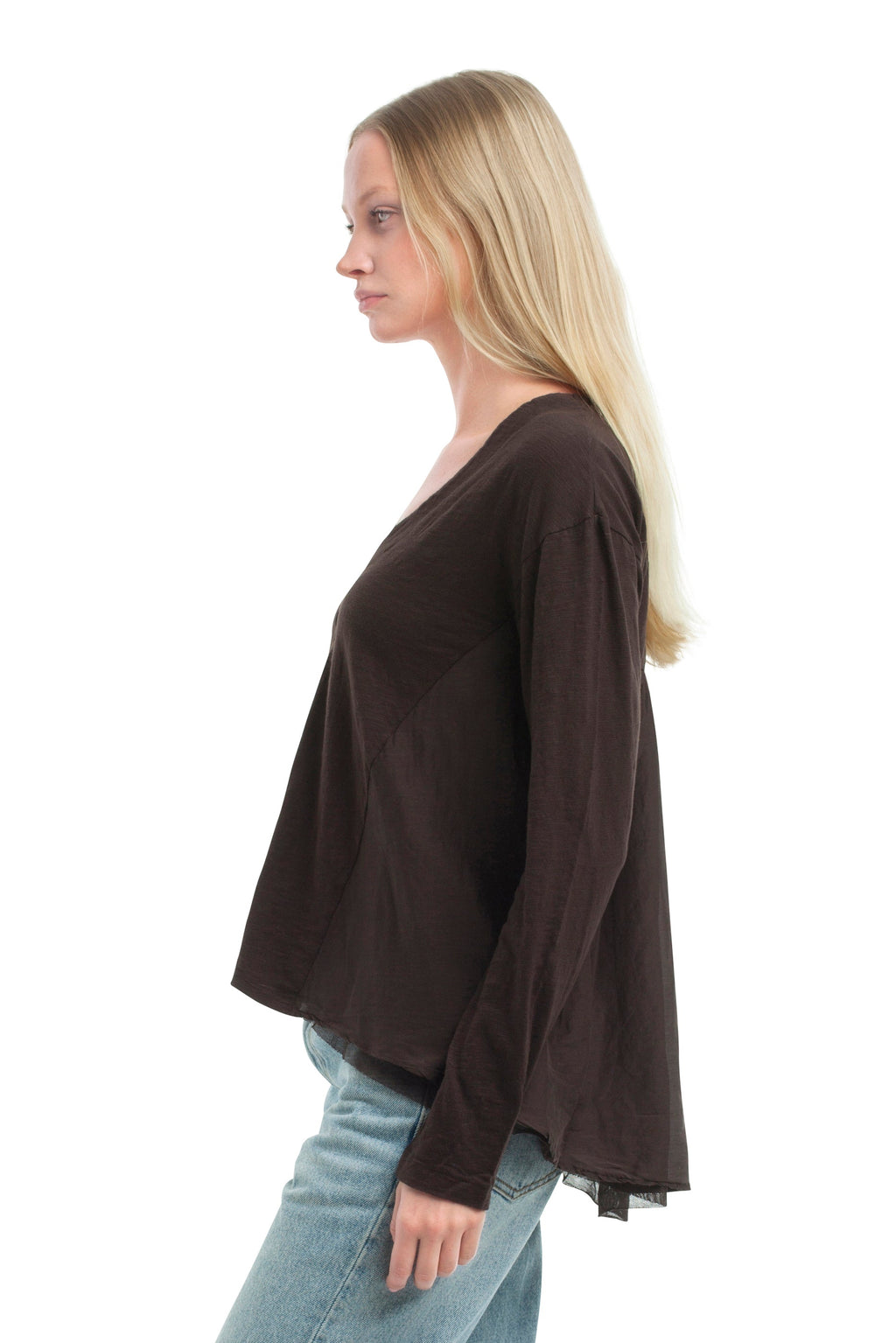 Button Front Mixed Cardigan