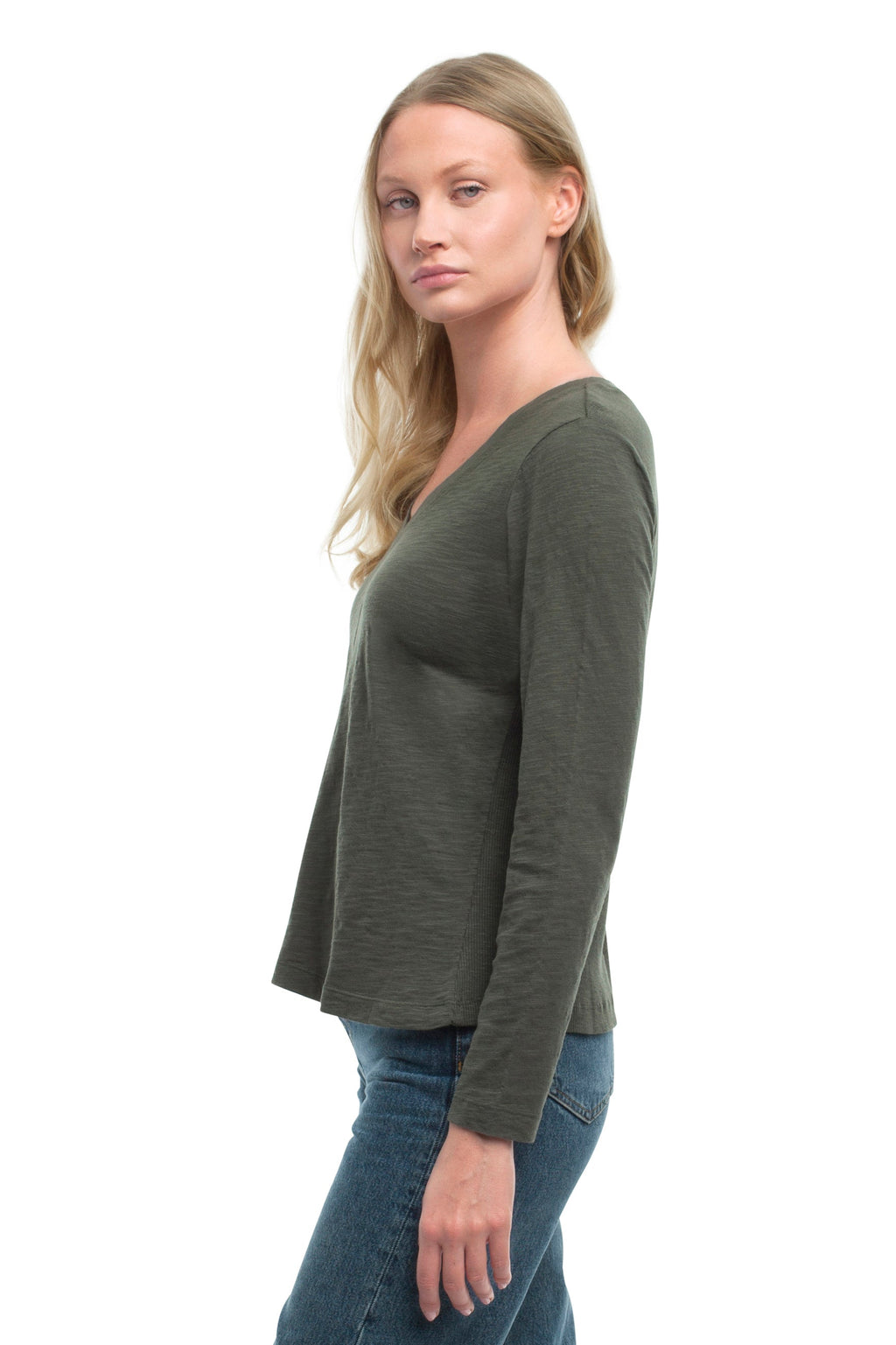 Deep v slim tee