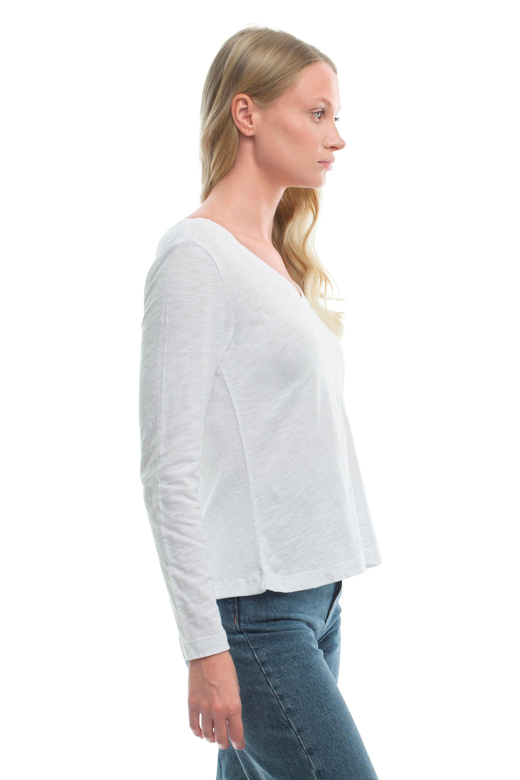 Deep v slim tee
