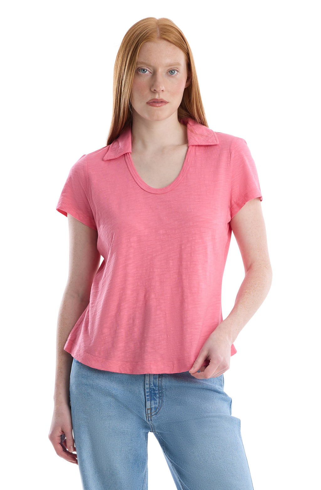 Short sleeve polo tee
