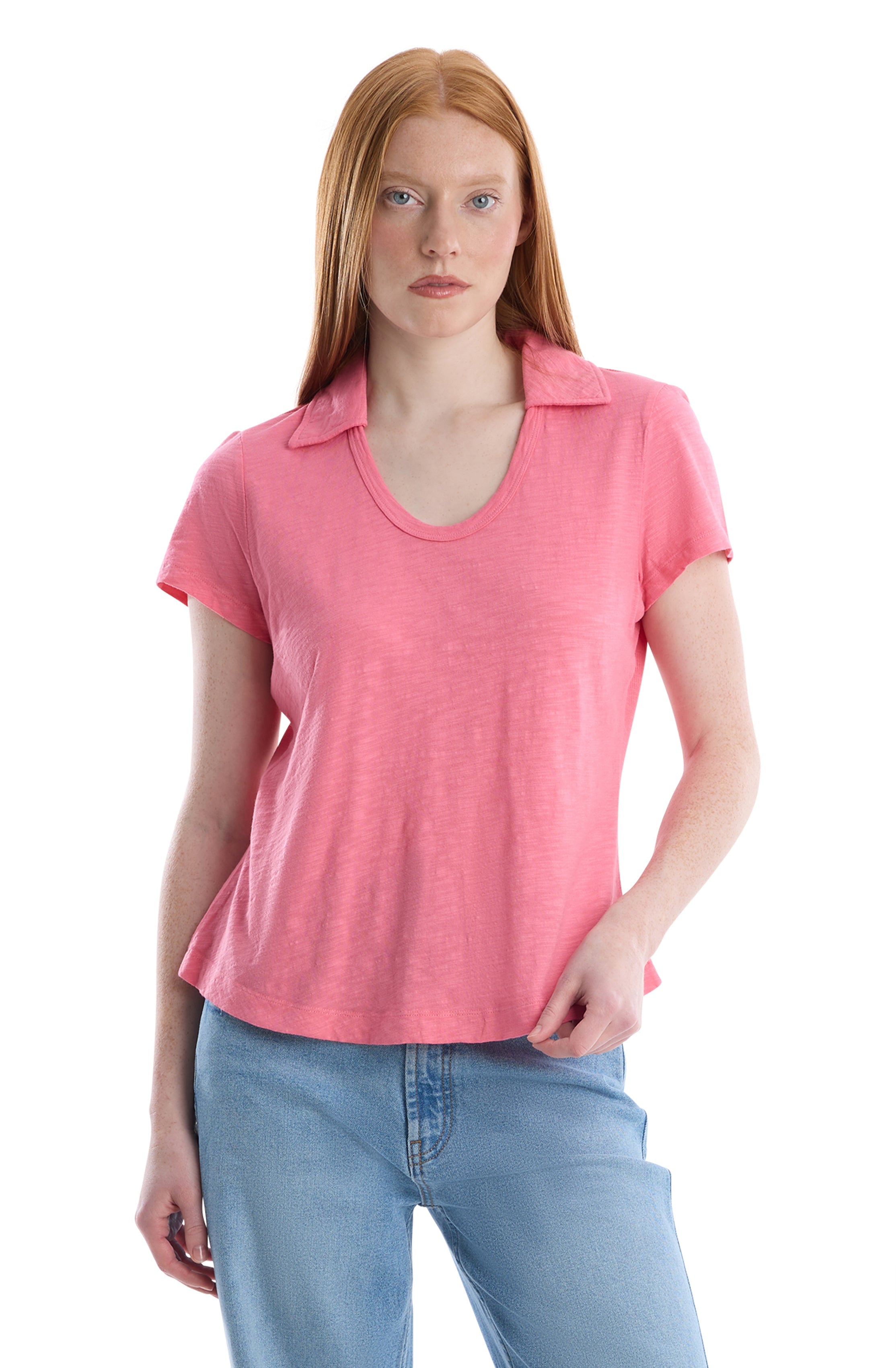 Short sleeve polo tee