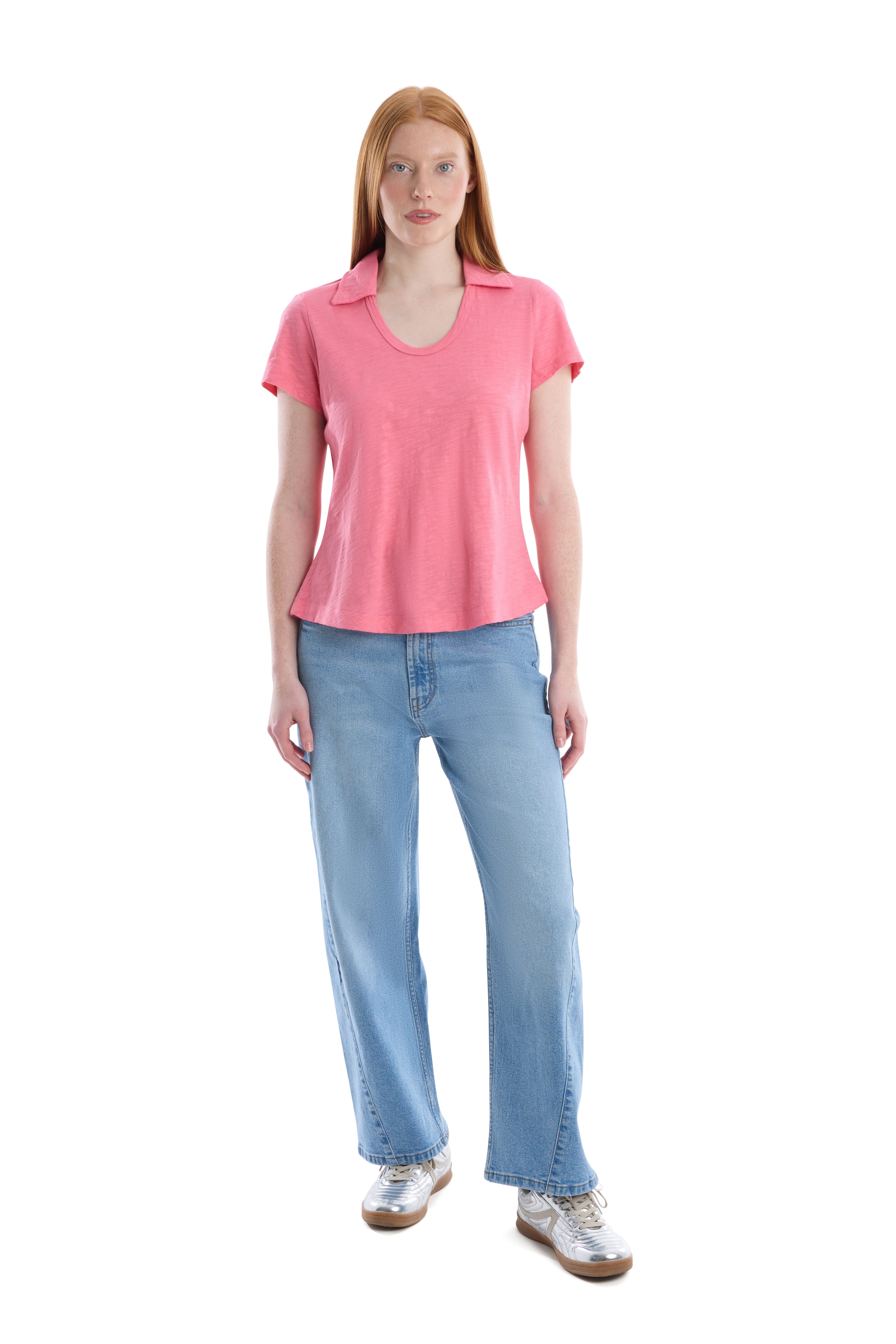 Short sleeve polo tee