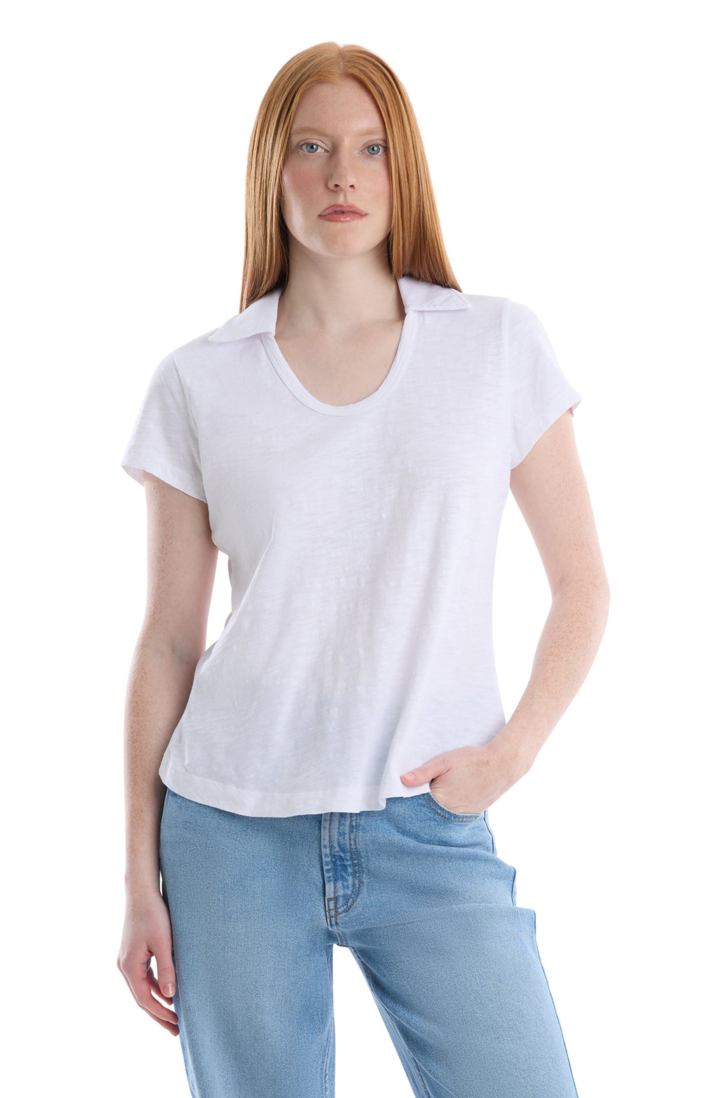 Short sleeve polo tee