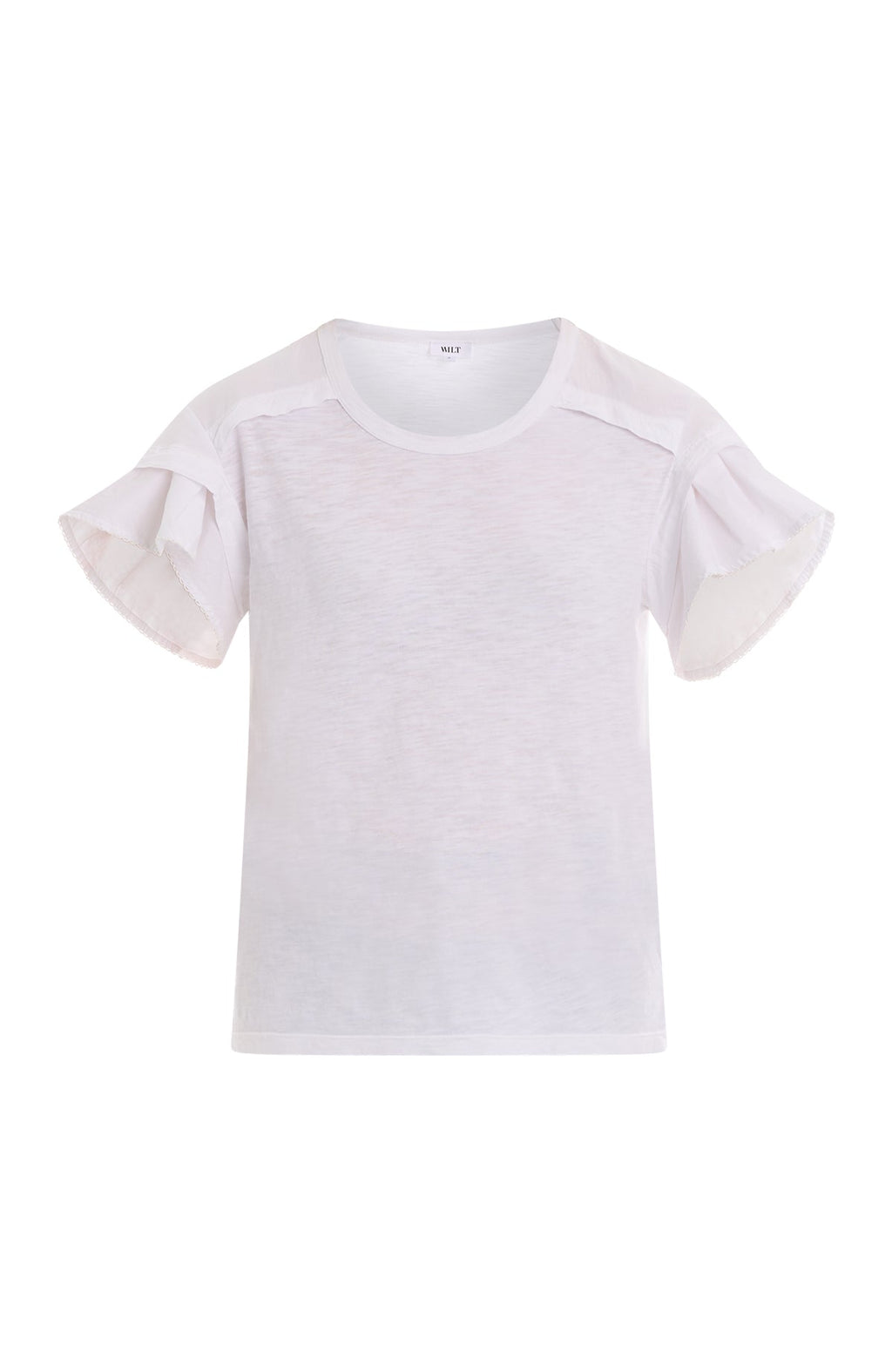Ruffle short sleeve tee