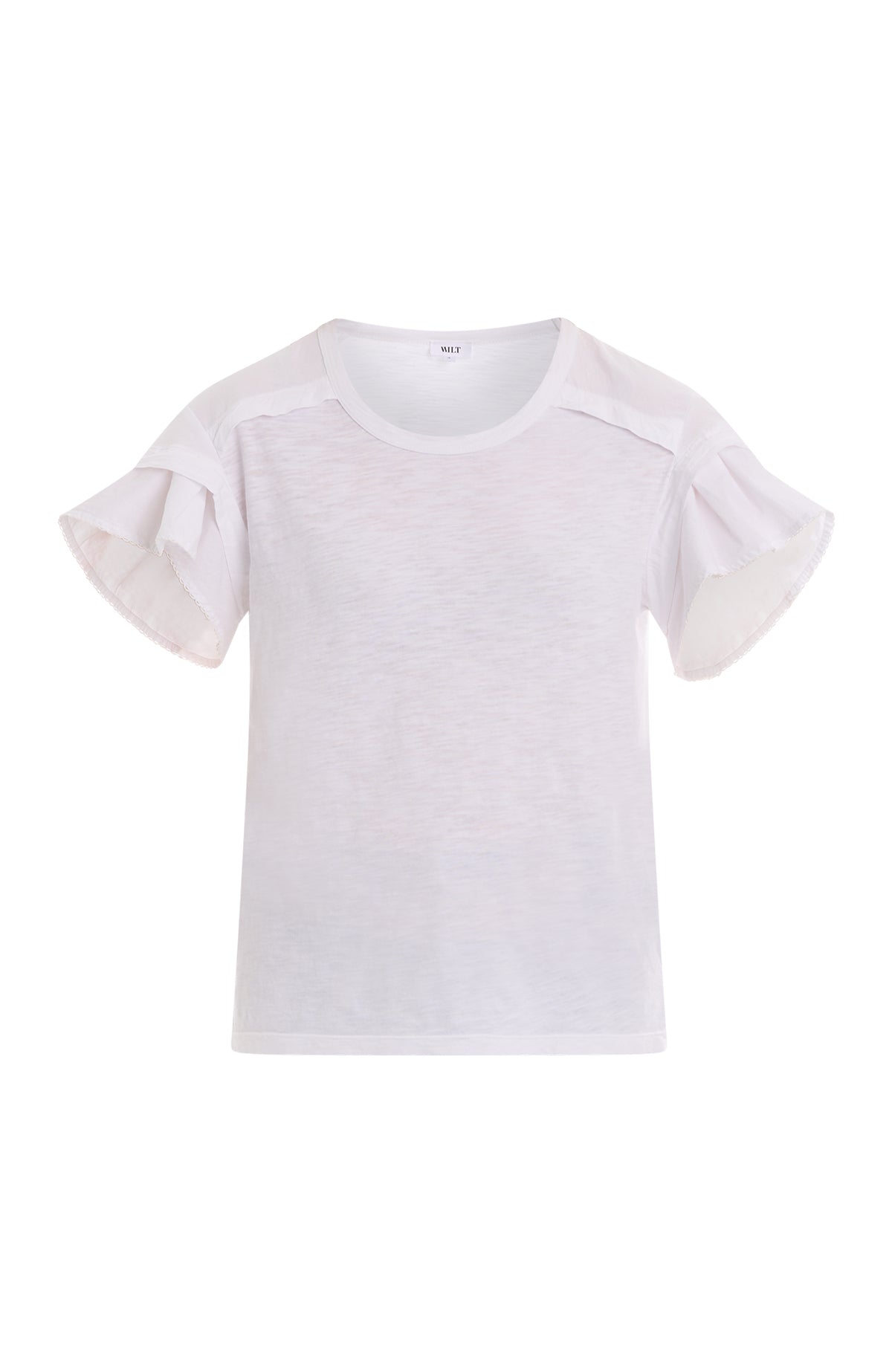 Ruffle short sleeve tee