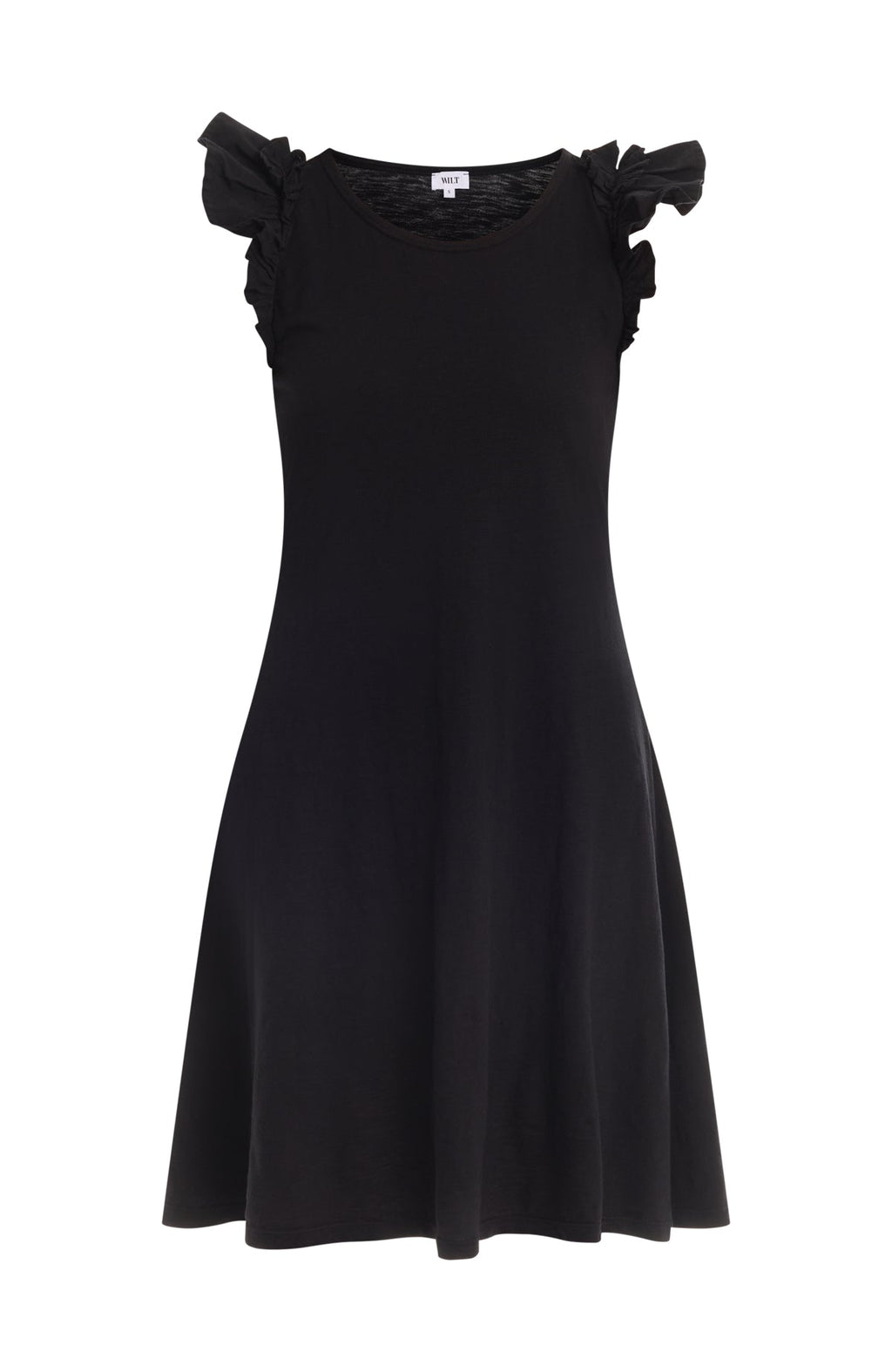 Ruffle shoulder tank dress
