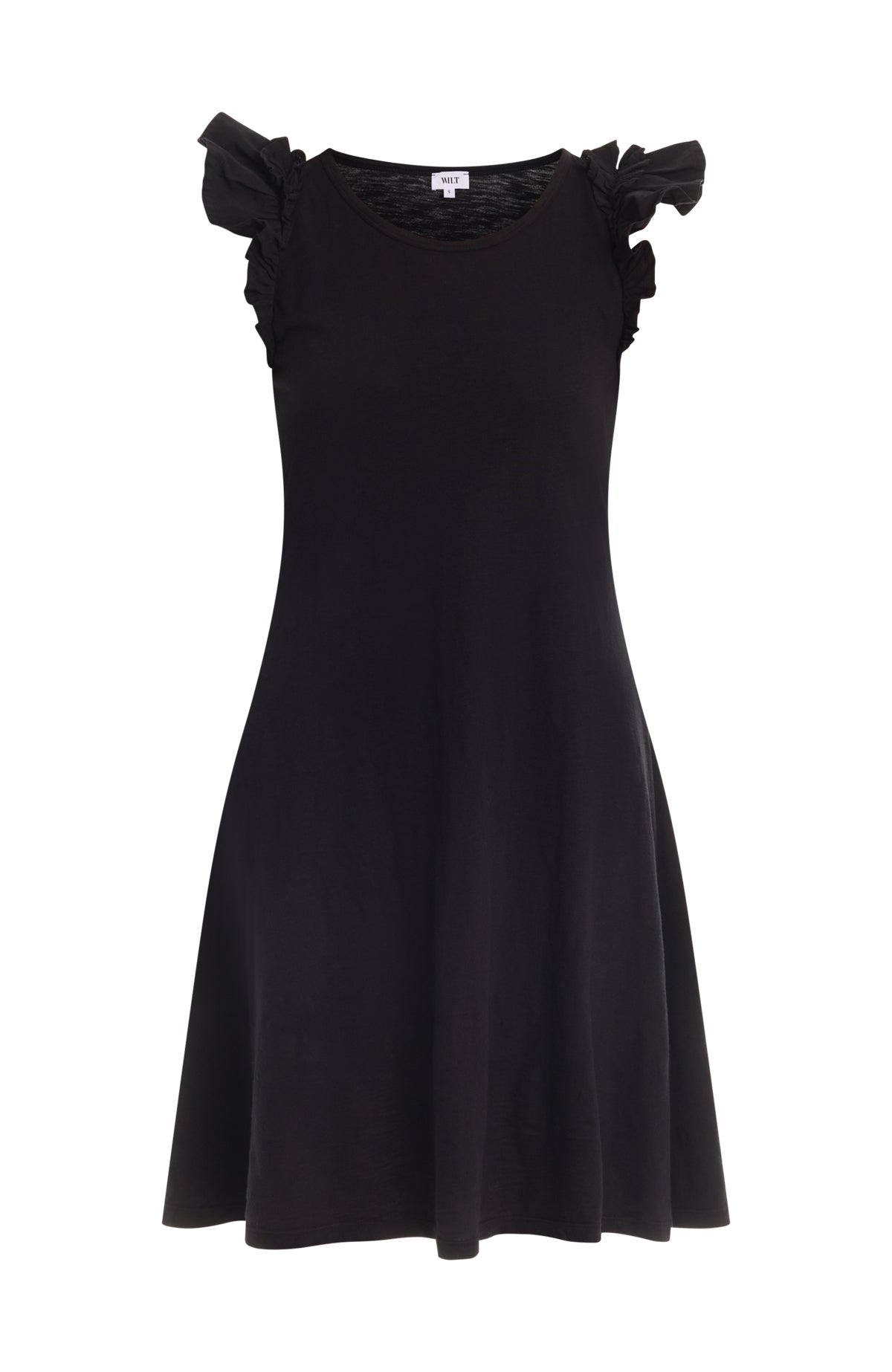 Ruffle shoulder tank dress