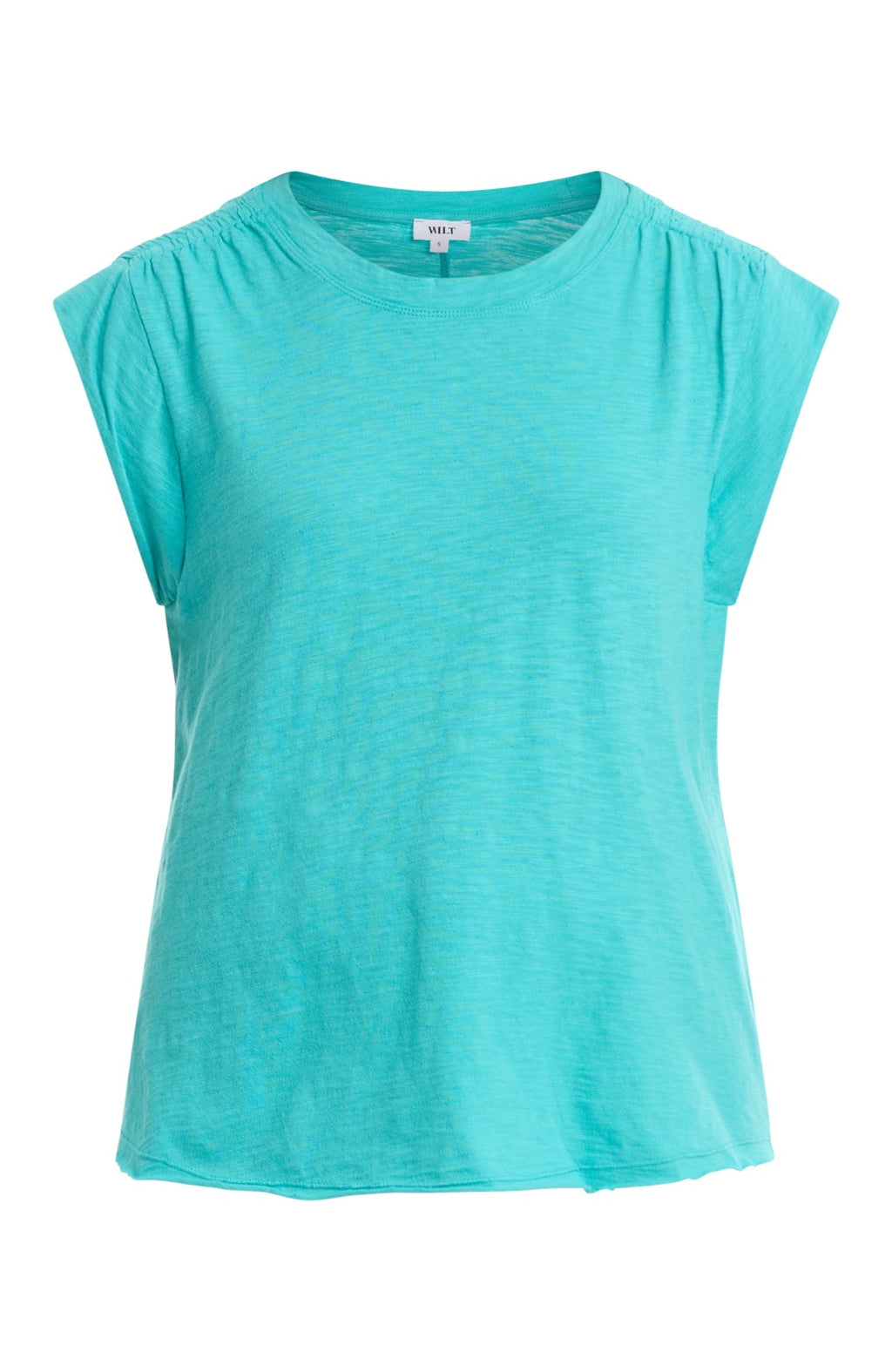 Ruched shoulder tee