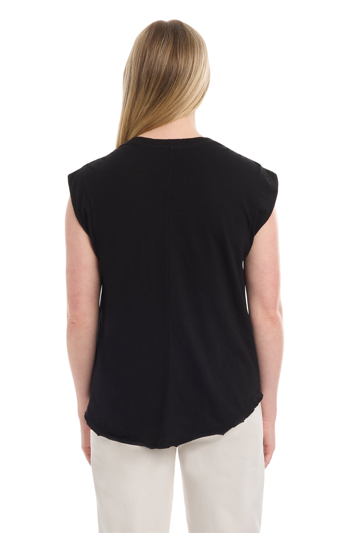 Ruched shoulder tee