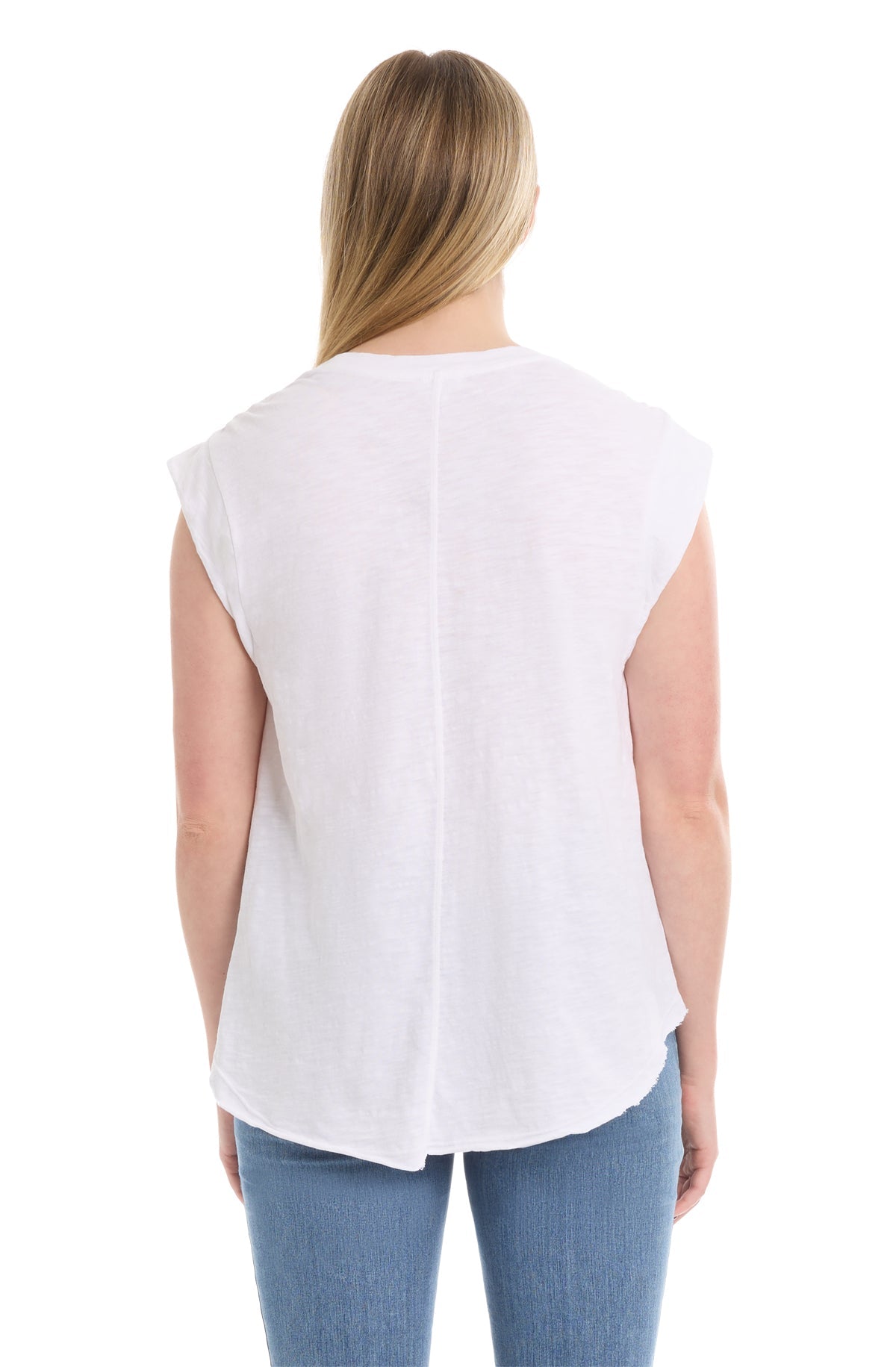 Ruched shoulder tee