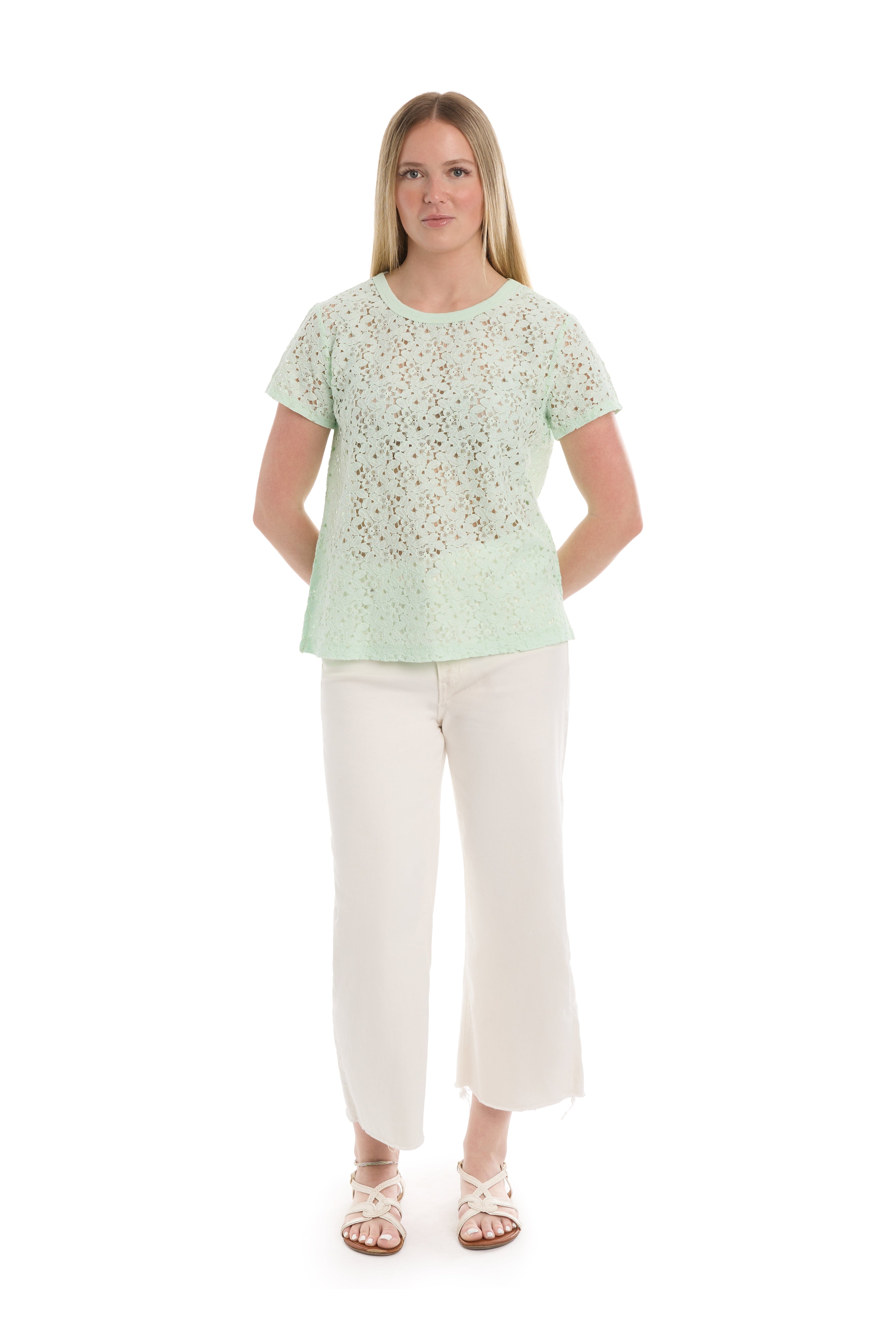 Baby fit lace tee