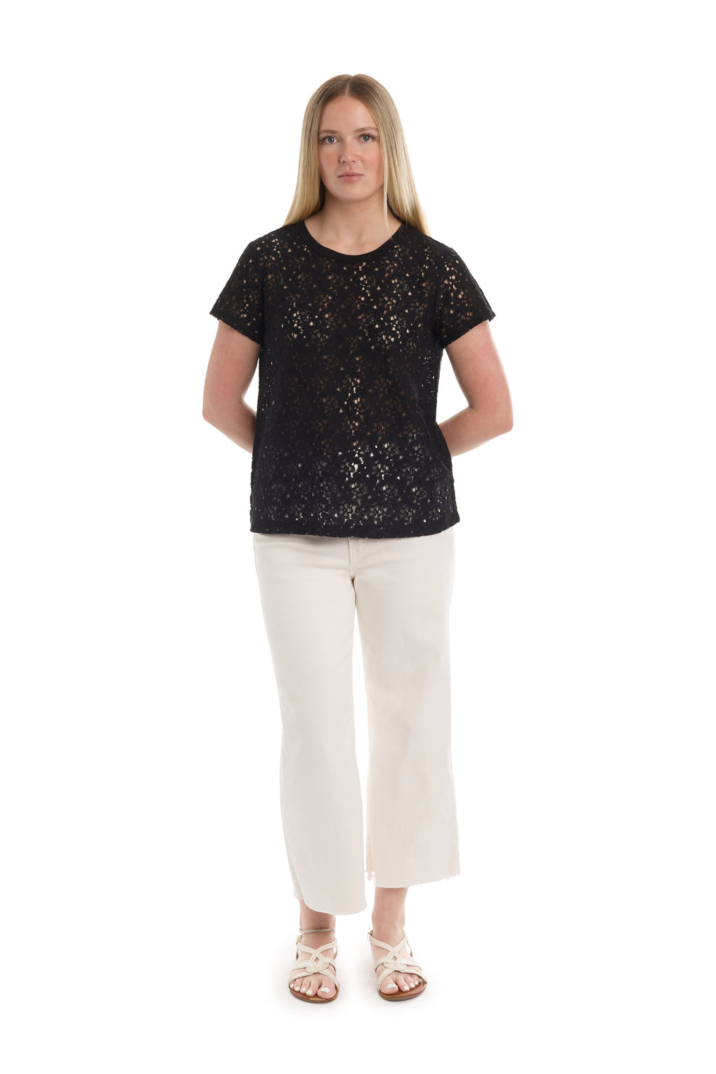 Baby fit lace tee