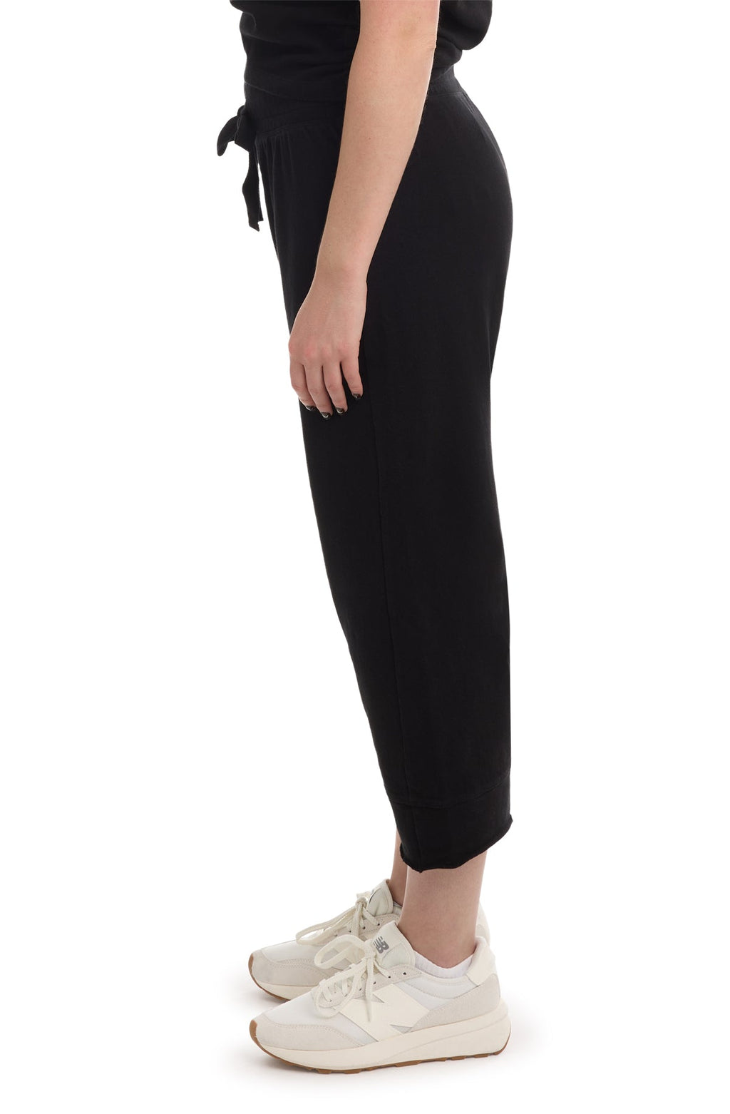 Crop Raw Jogger Easy Fit Pants