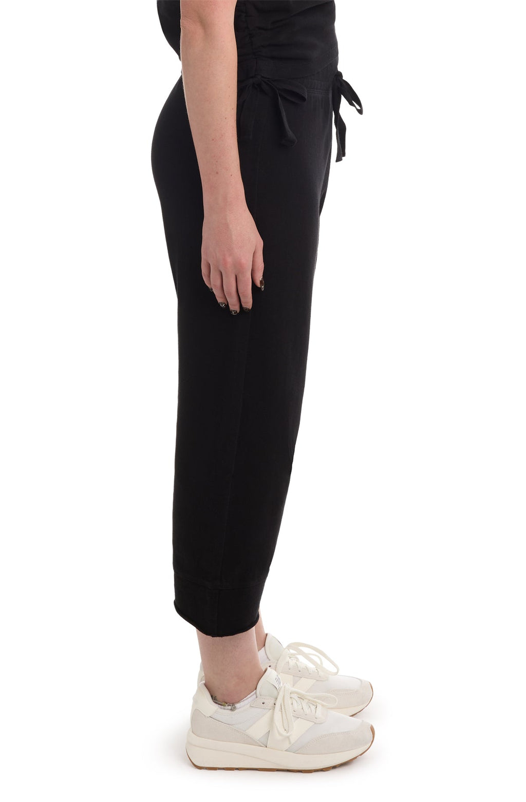 Crop Raw Jogger Easy Fit Pants