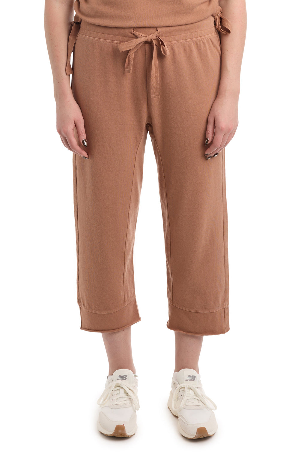 Crop Raw Jogger Easy Fit Pants