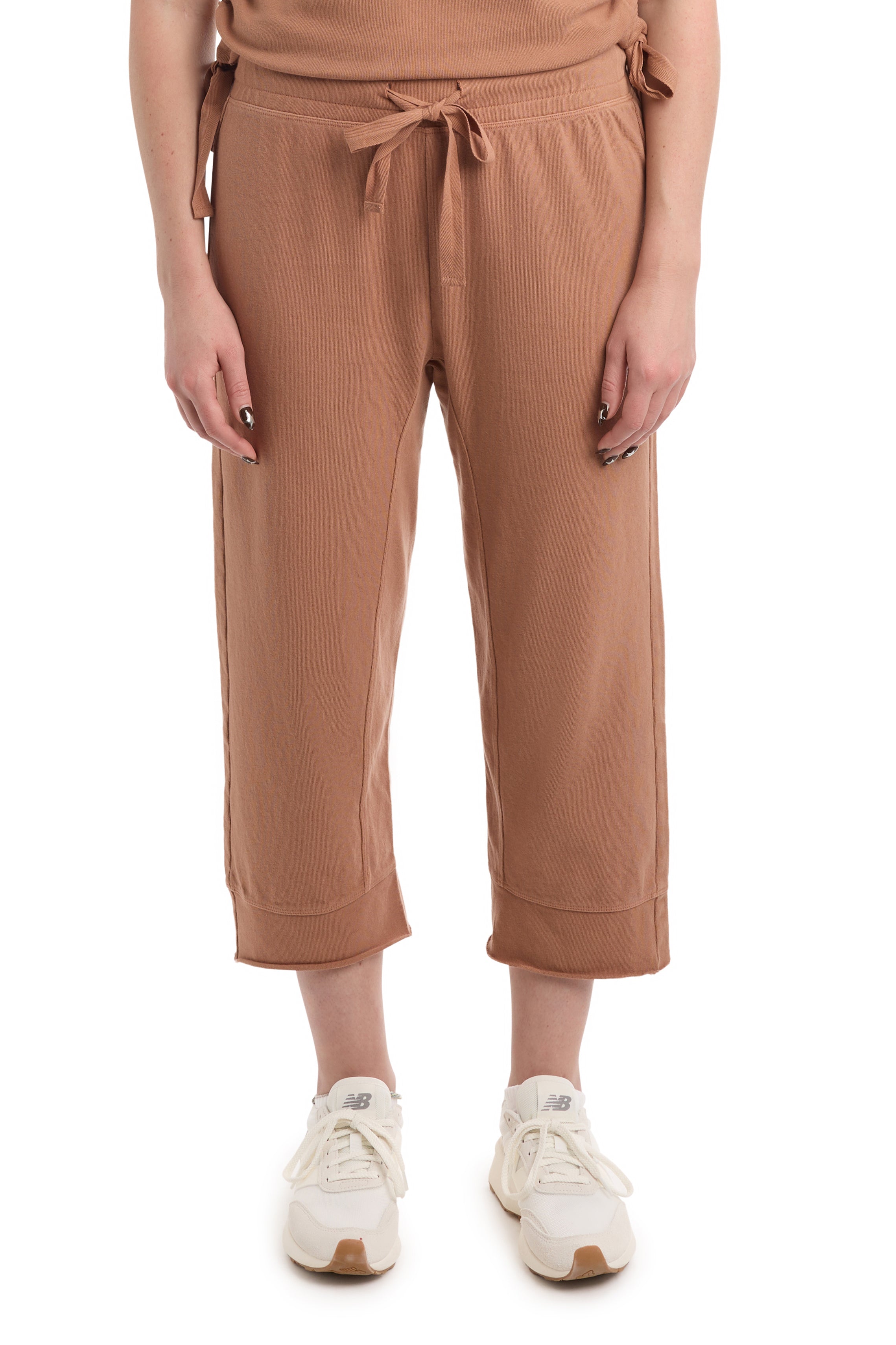Crop Raw Jogger Easy Fit Pants