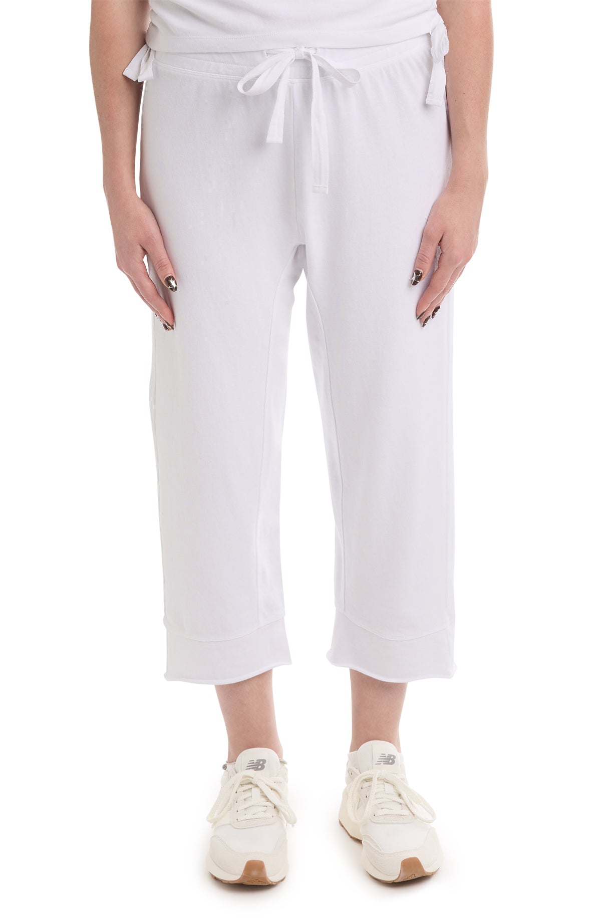 Crop Raw Jogger Easy Fit Pants