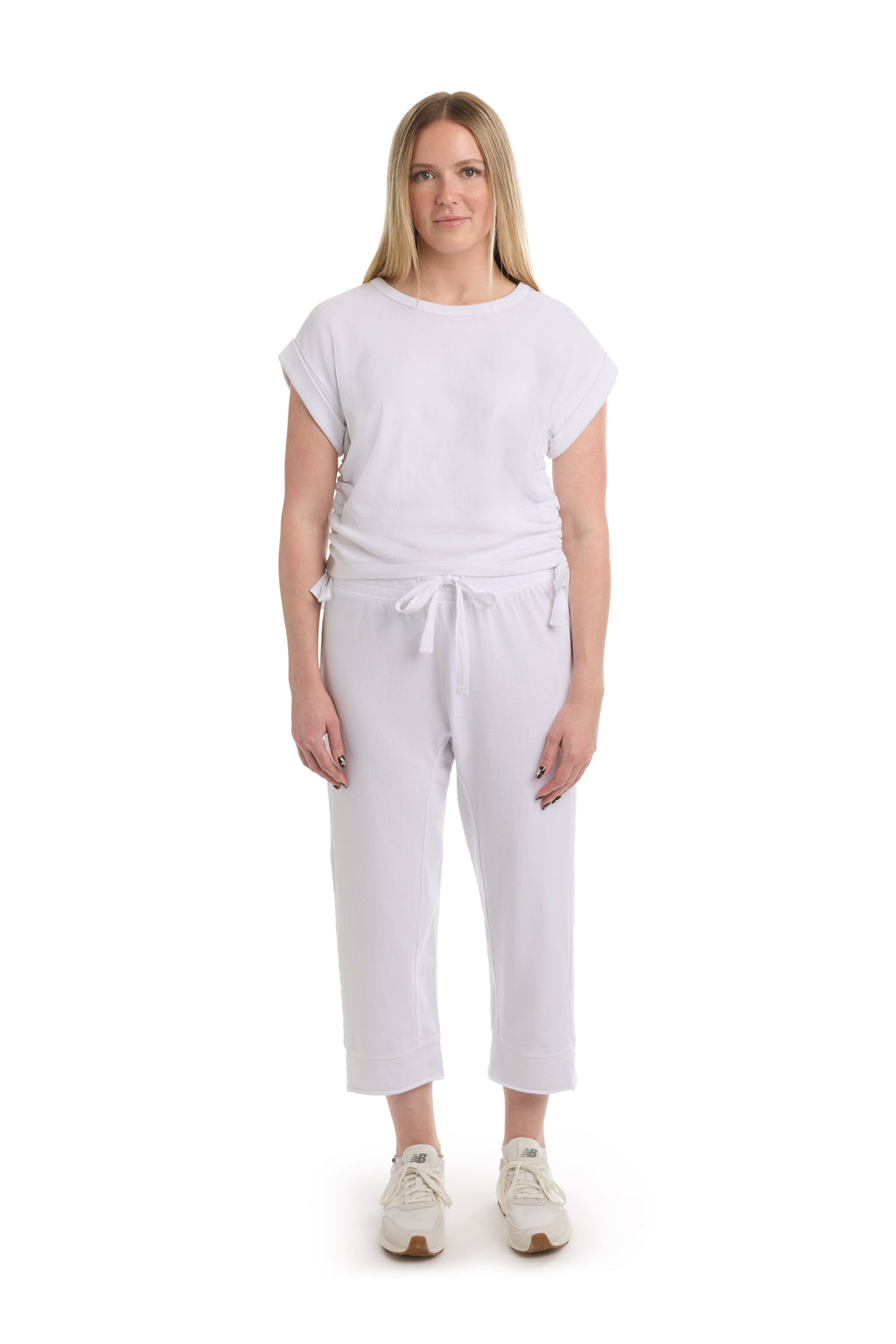 Crop Raw Jogger Easy Fit Pants