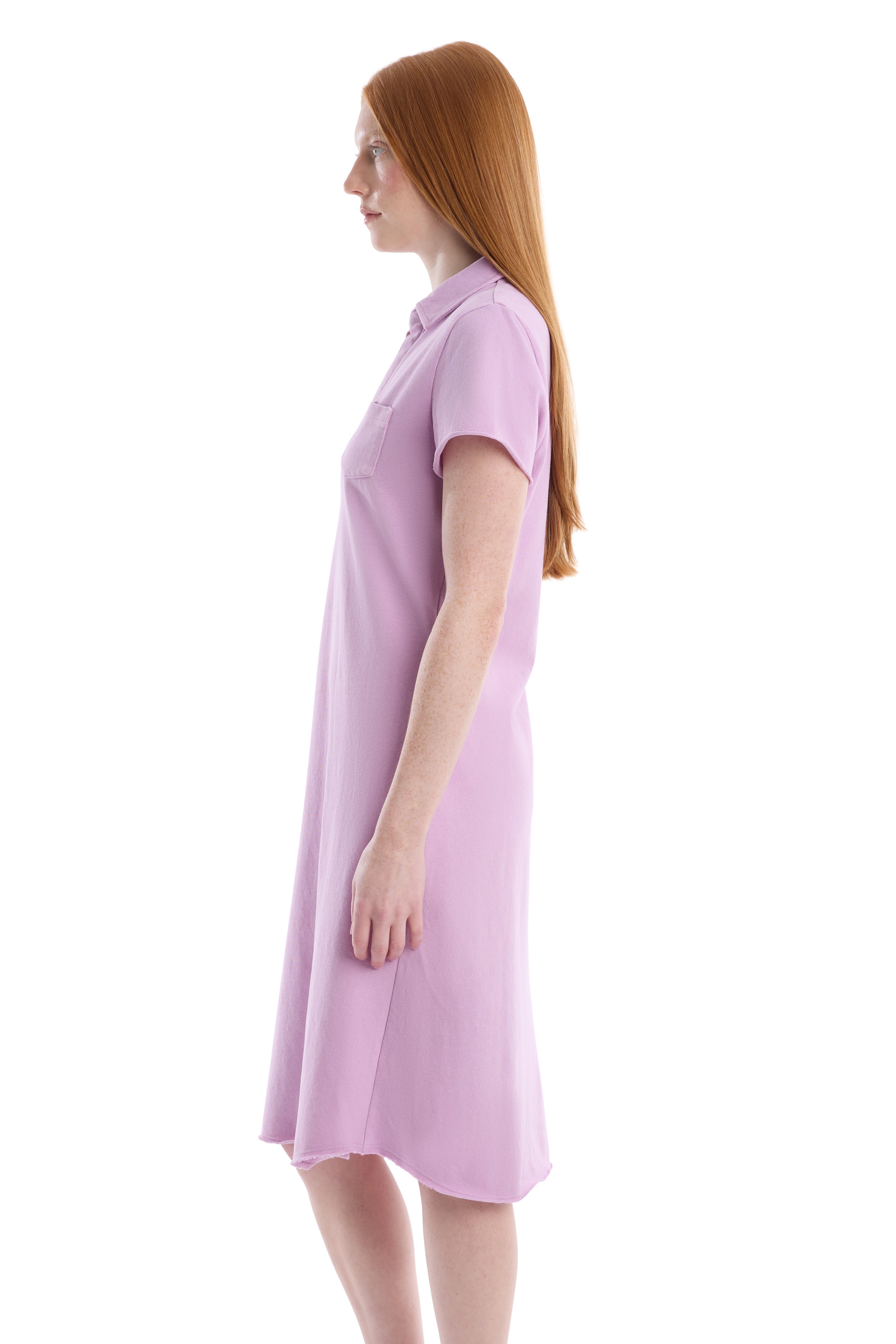 Polo dress with chest pocket