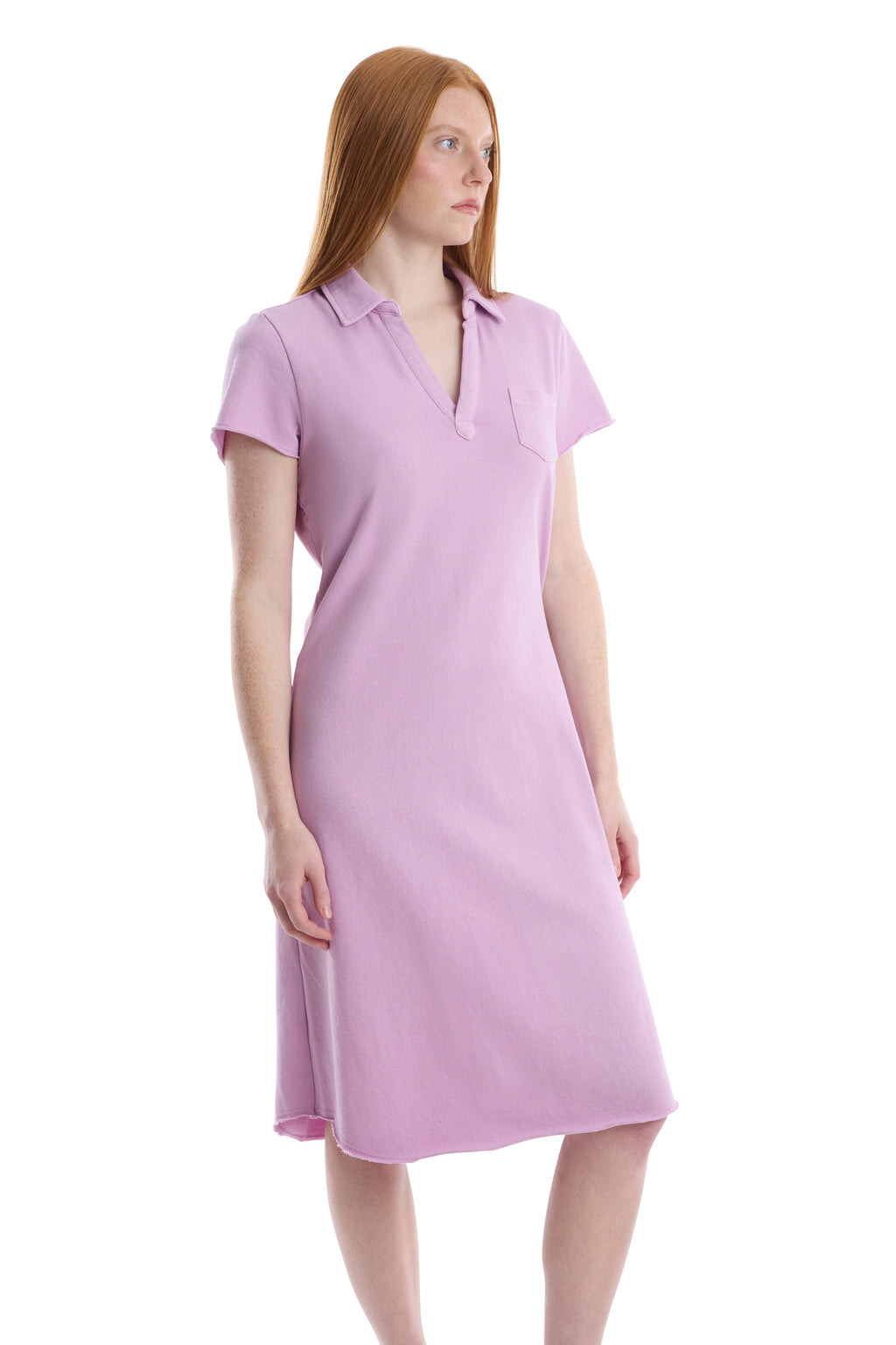 Polo dress with chest pocket