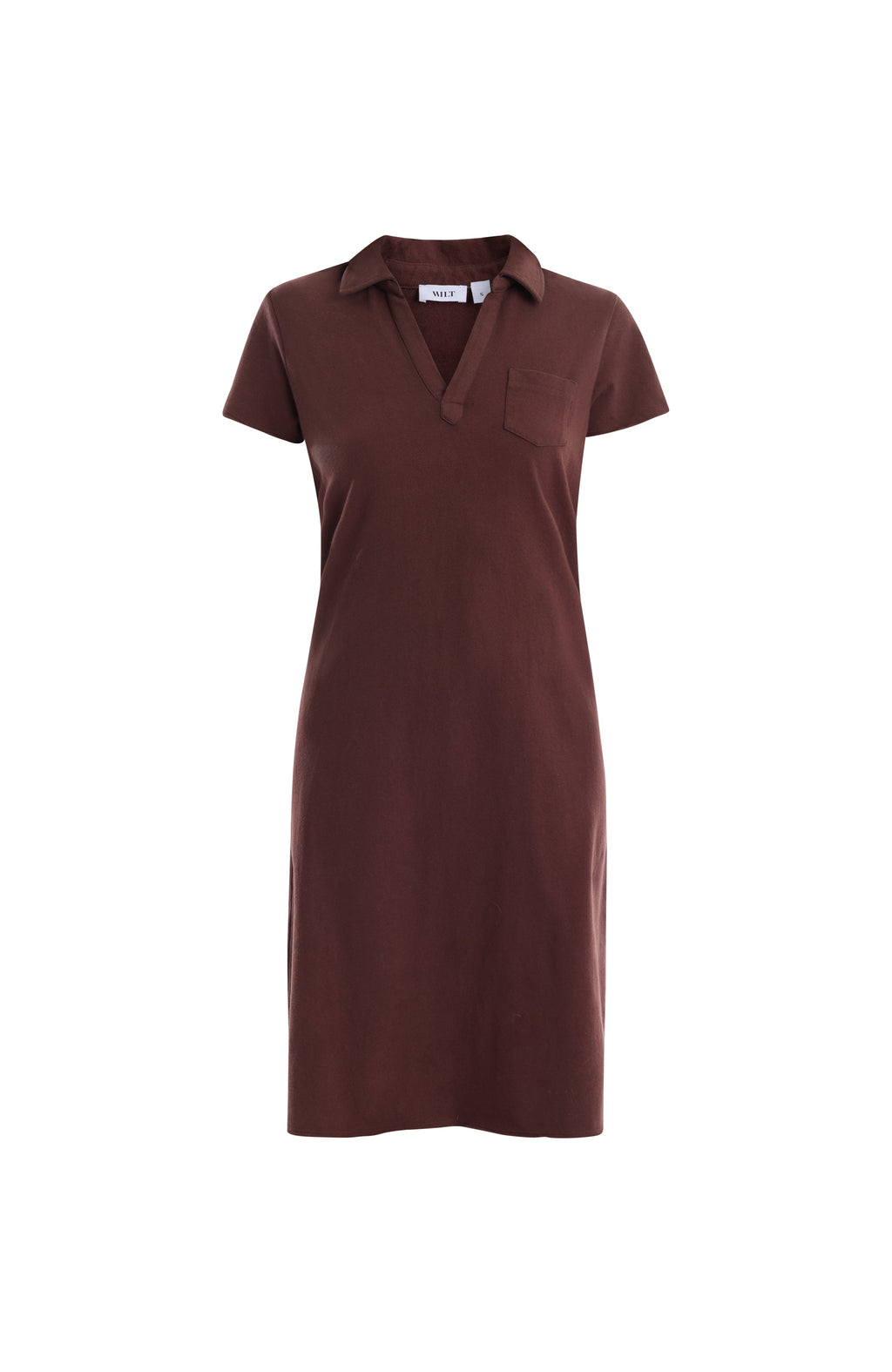 Polo dress with chest pocket