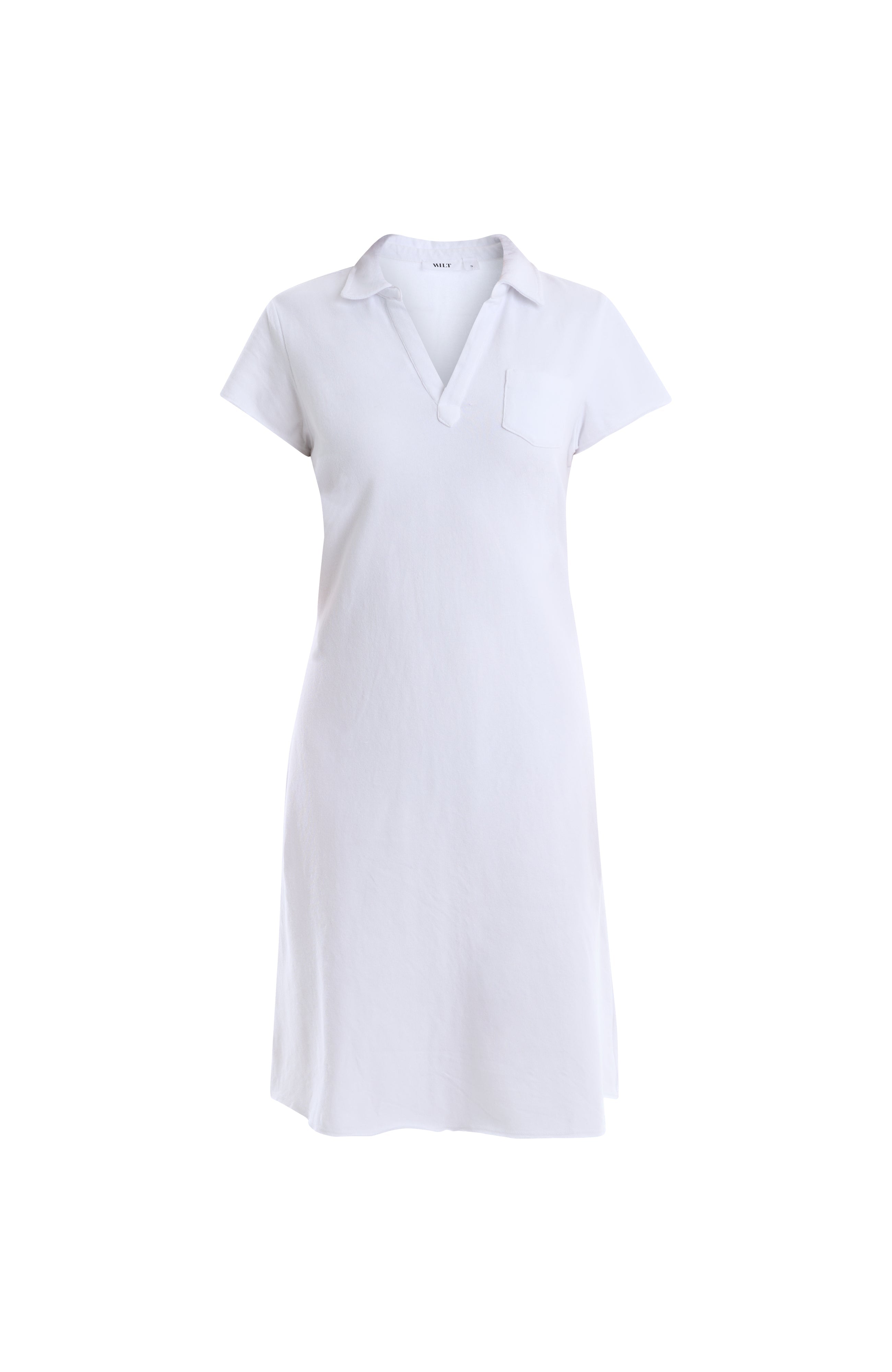 Polo dress with chest pocket