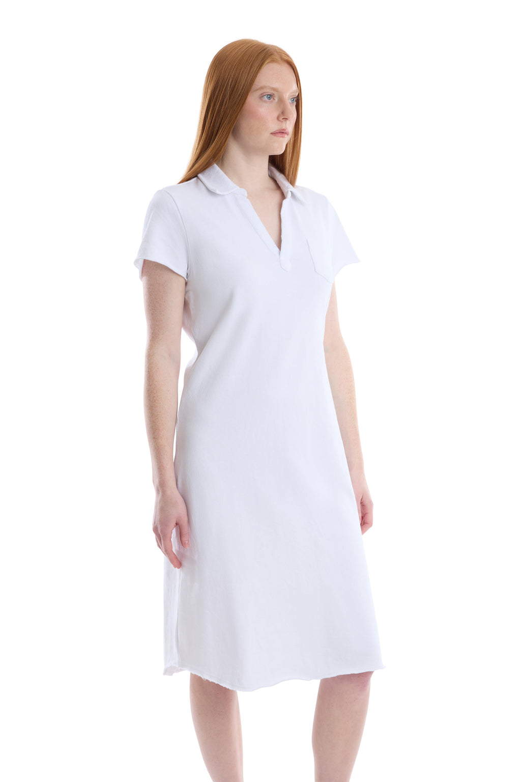 Polo dress with chest pocket