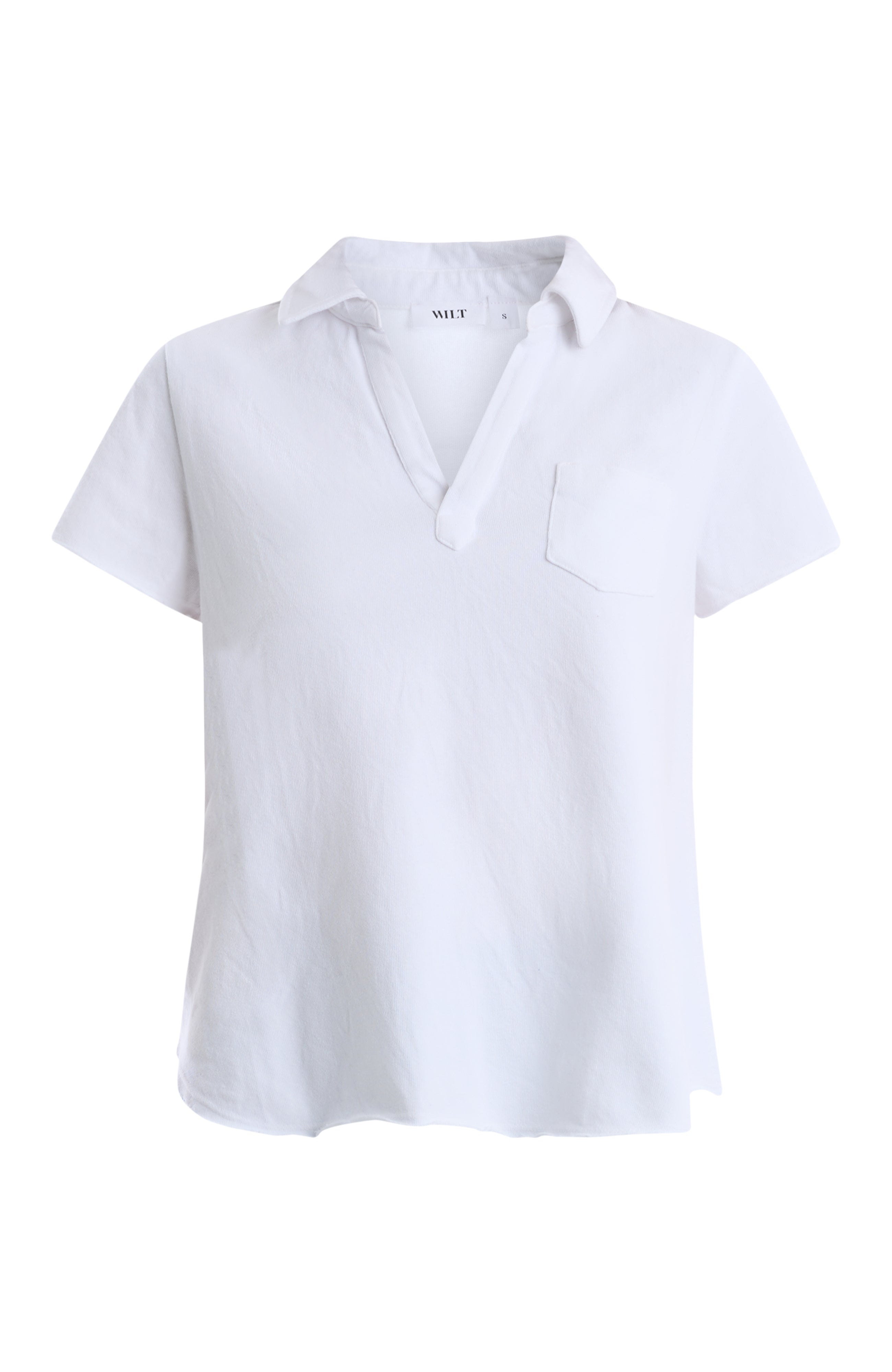 Polo with chest pocket