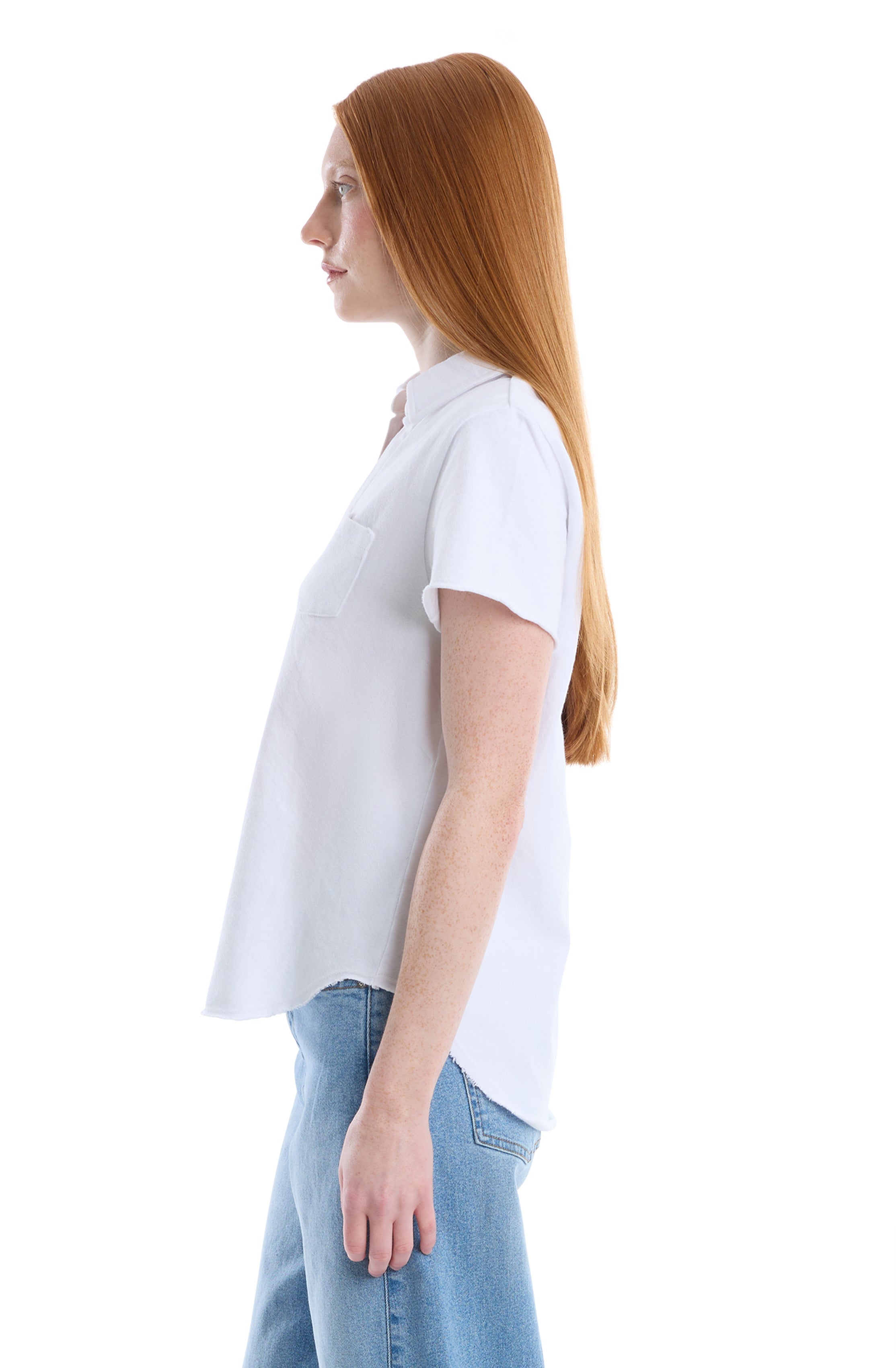 Polo with chest pocket