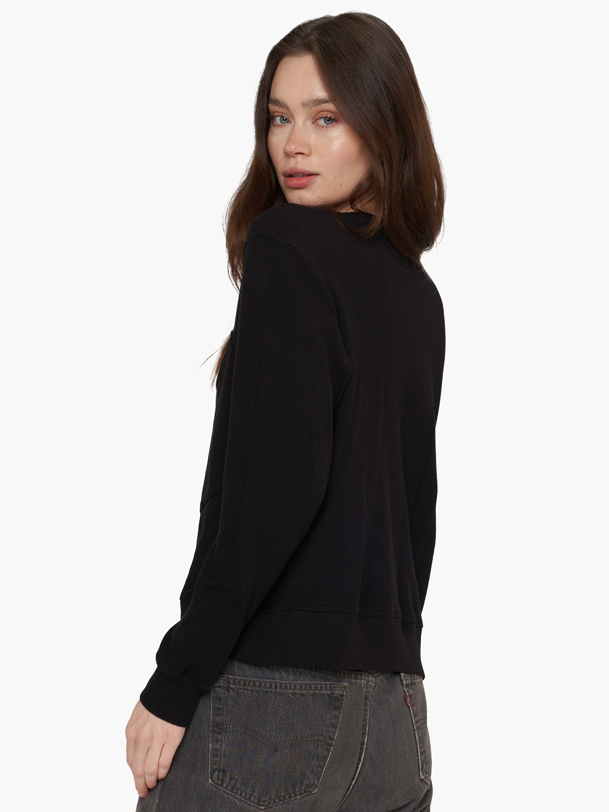 Seamed Pocket Sweatshirt