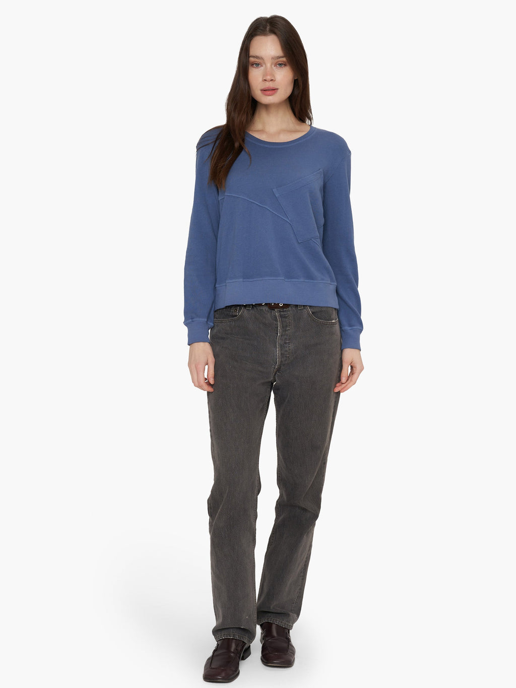 Seamed Pocket Sweatshirt