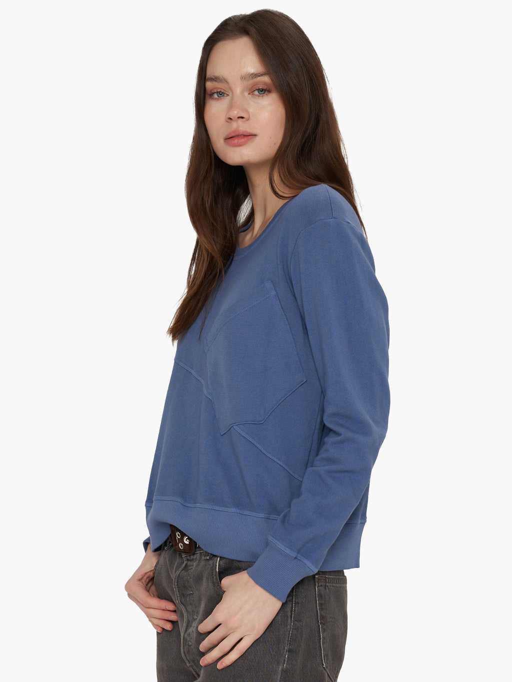 Seamed Pocket Sweatshirt