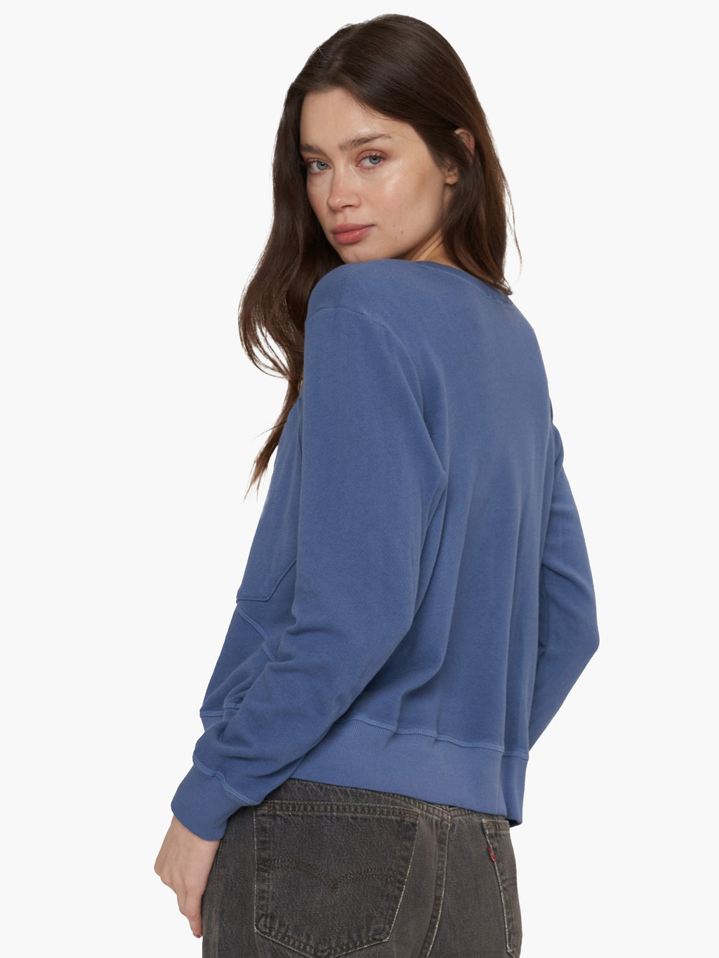 Seamed Pocket Sweatshirt