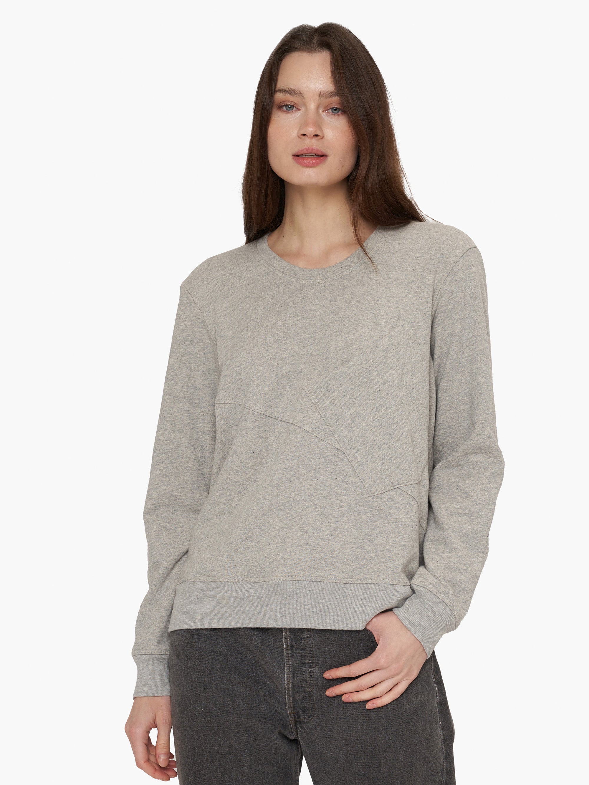 Seamed Pocket Sweatshirt