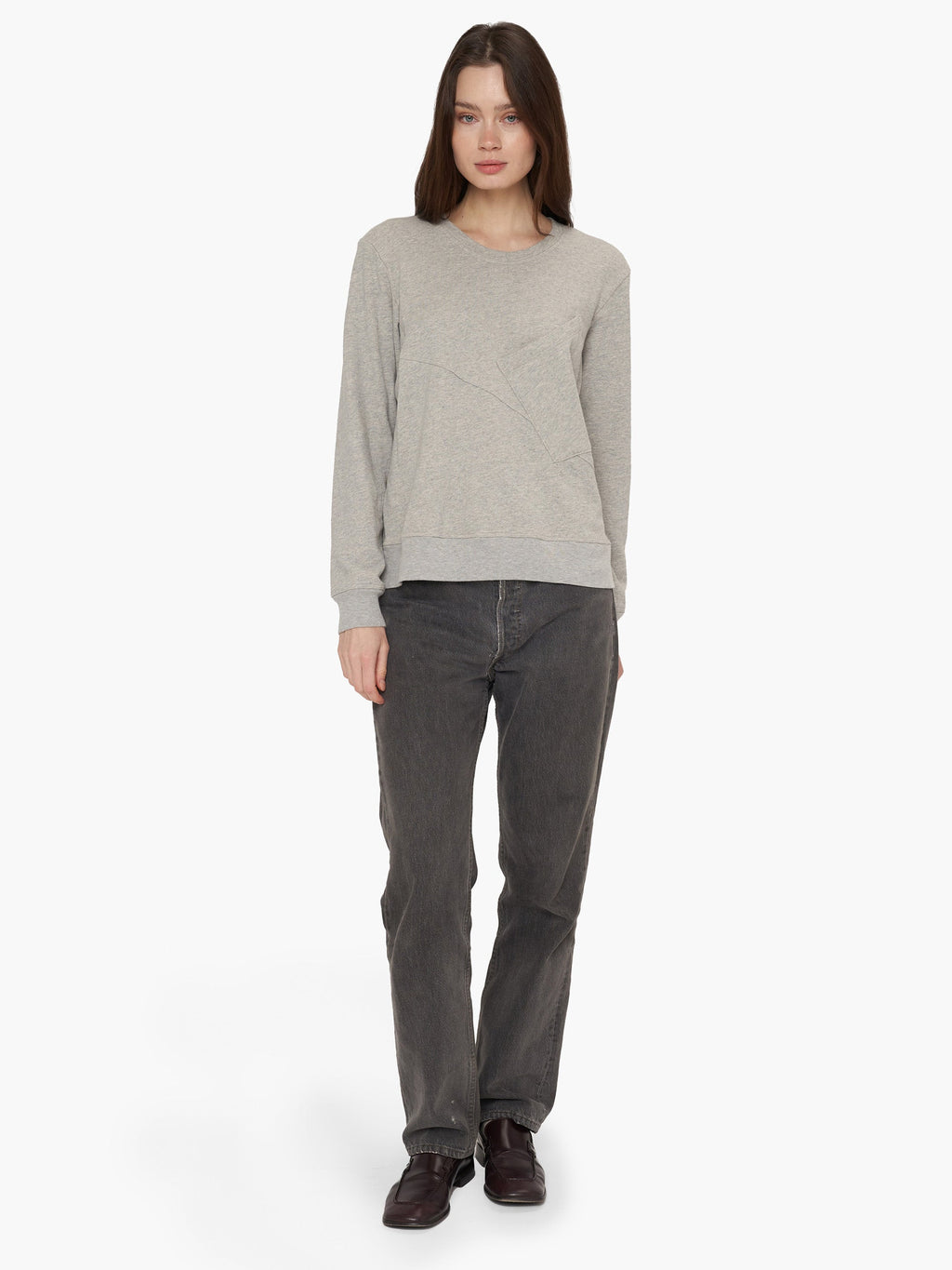 Seamed Pocket Sweatshirt