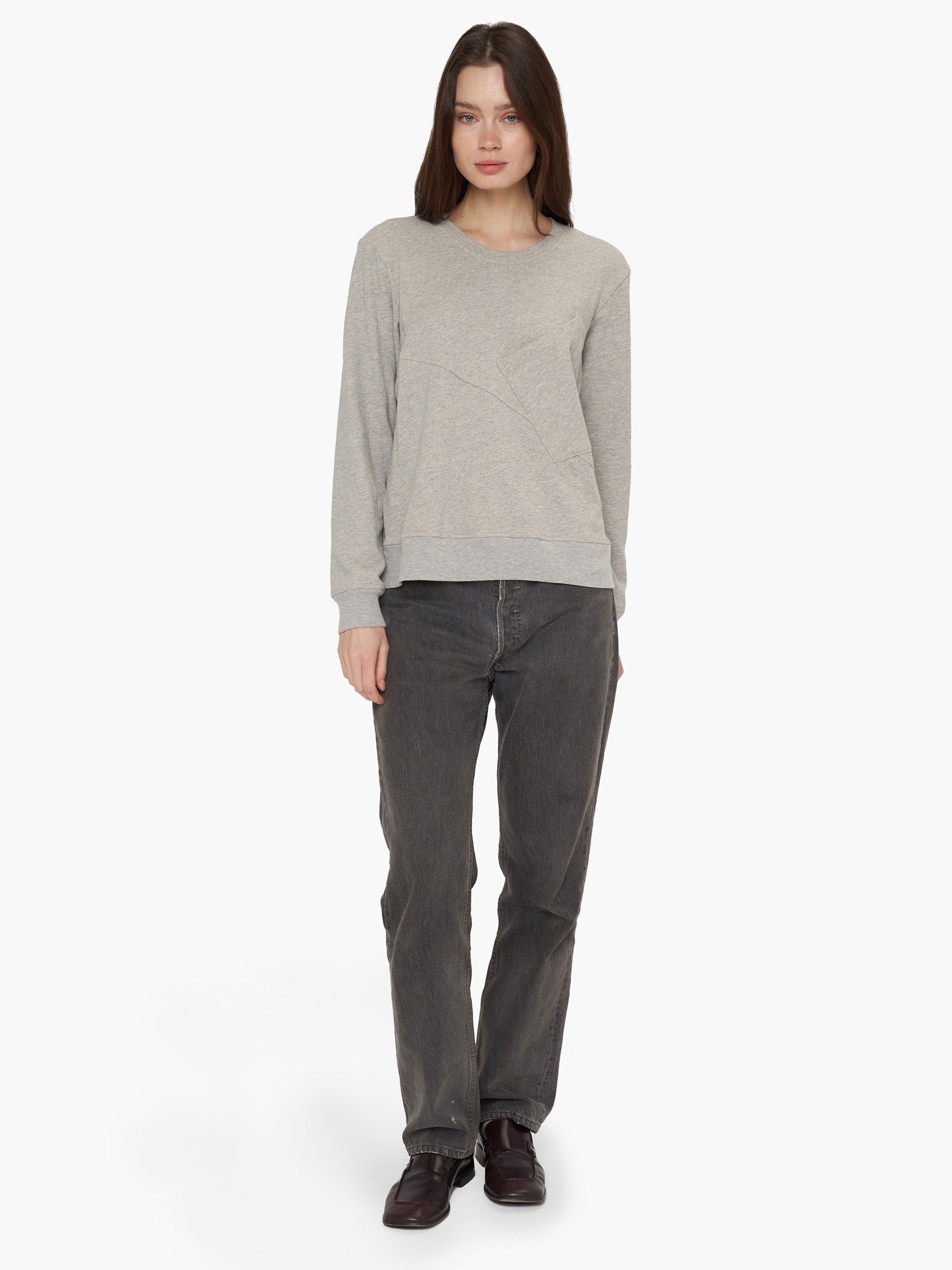 Seamed Pocket Sweatshirt