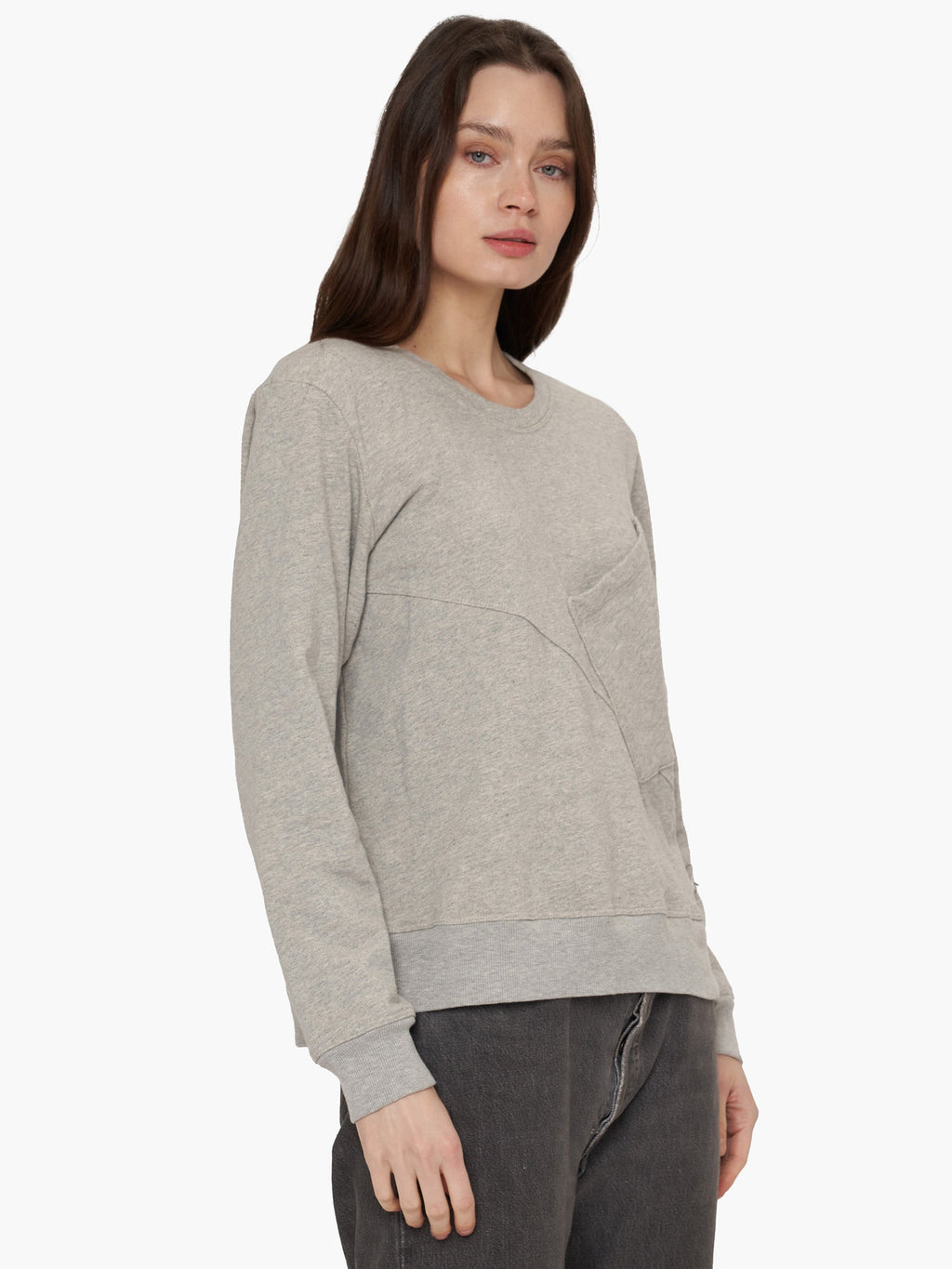 Seamed Pocket Sweatshirt